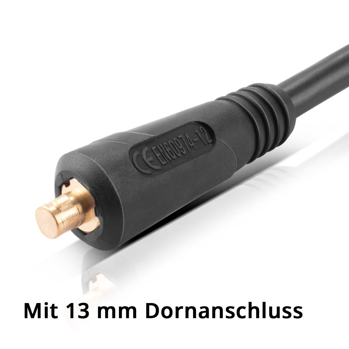 STAHLWERK MMA ARC Elektrodenhalter 200 A mit 8 m Schweißkabel 25 mm² 13 mm Dorn