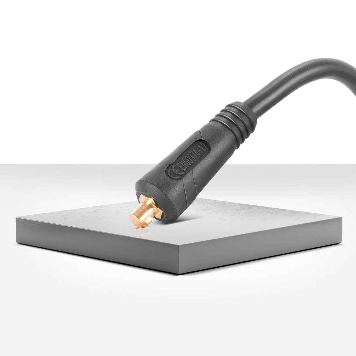 STAHLWERK Massezange 300 A Masseklemme 5 m Schweißkabel mit 25 mm² 9 mm Stecker