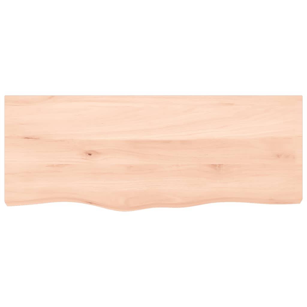 vidaXL Wandregal 100x40x2 cm Massivholz Eiche Unbehandelt