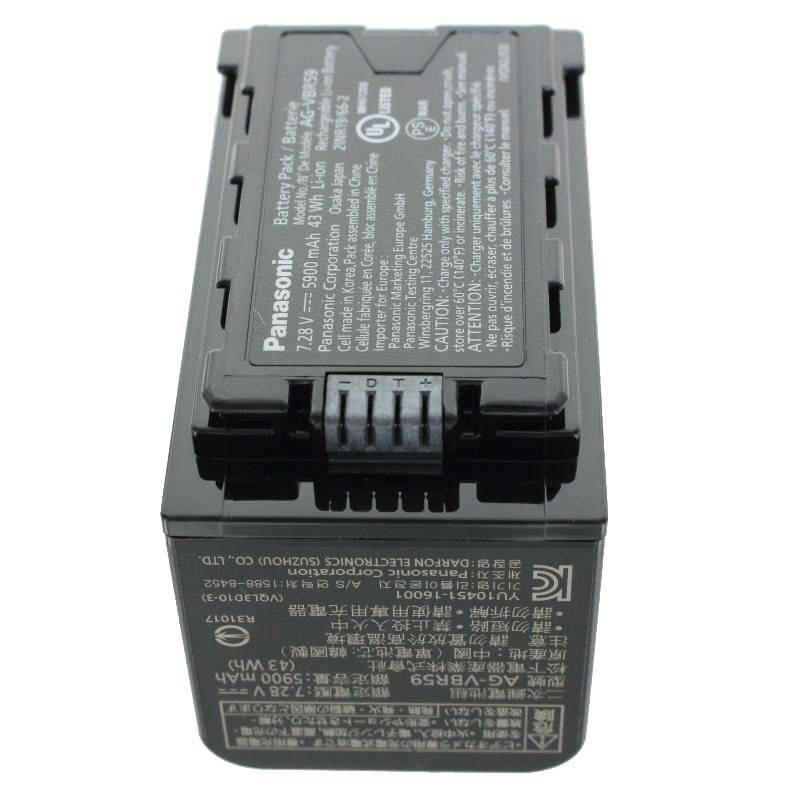 Panasonic AG-VBR59E Kamera-Akku ersetzt Original-Akku (Kamera) AG-VBR59 7.3 V 5900 mAh
