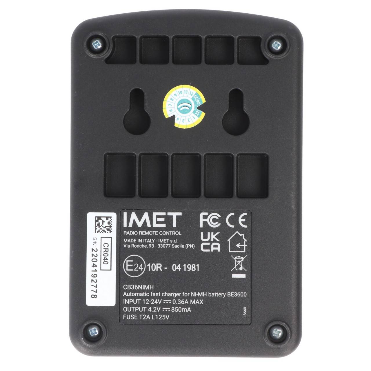 Original IMET Ladegerät Funksteuerung CR040 für Akku BE5500