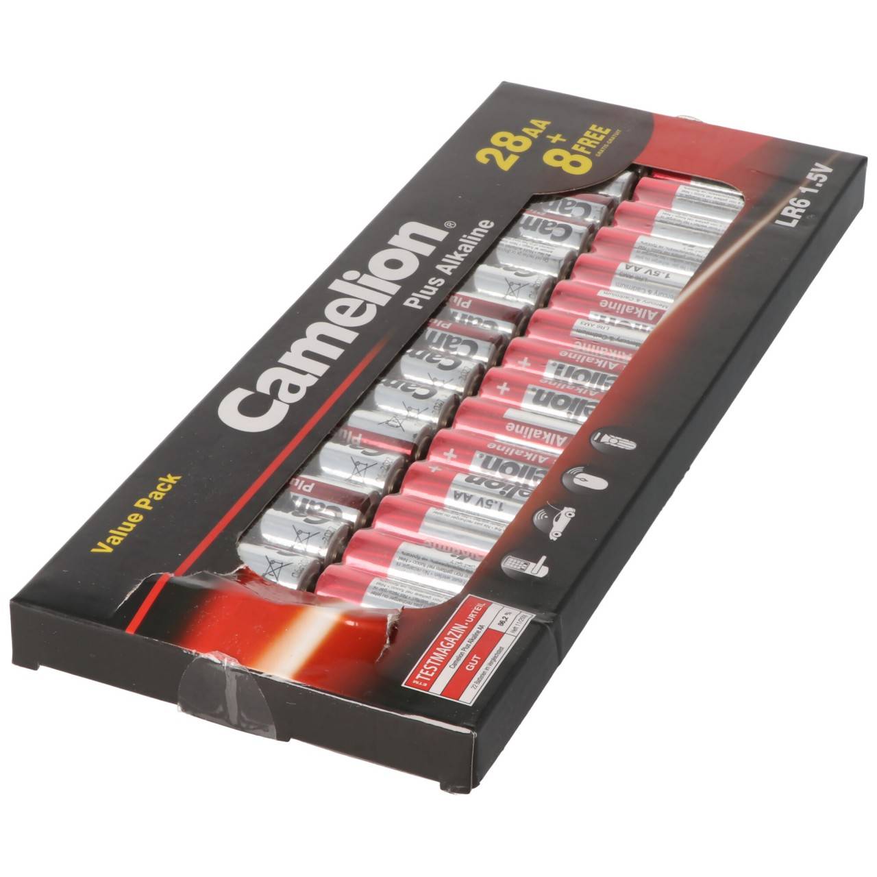 28+8 gratis, Sparpack Camelion Plus Alkaline Mignon Batterien, AA, LR6, 1,5V