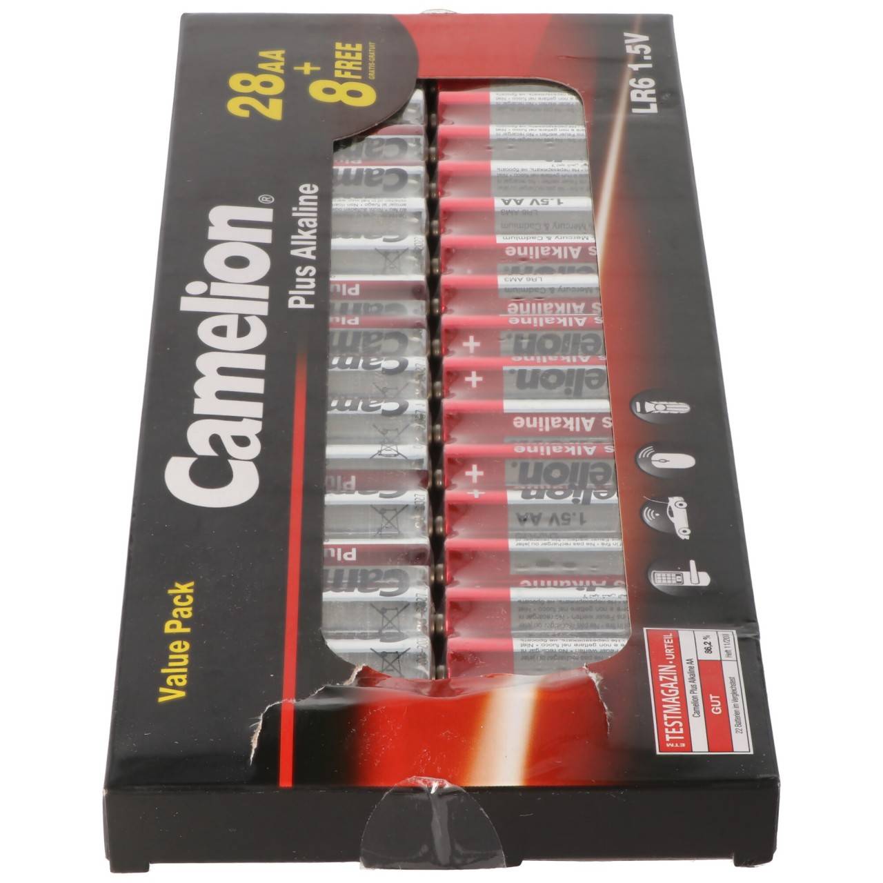 28+8 gratis, Sparpack Camelion Plus Alkaline Mignon Batterien, AA, LR6, 1,5V