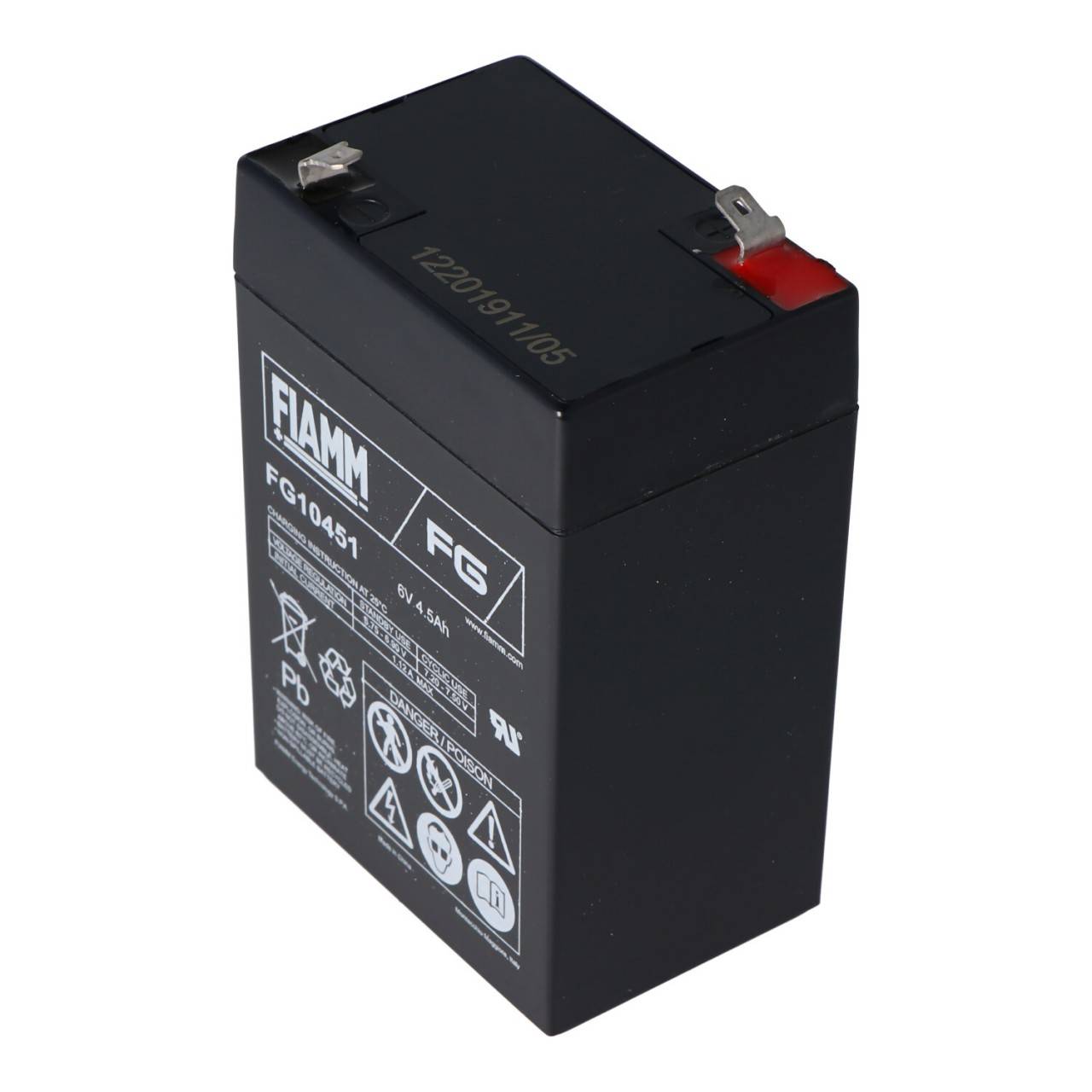 Fiamm Blei-Akku FG10451<br>AGM, Standard, Faston 4,8 mm