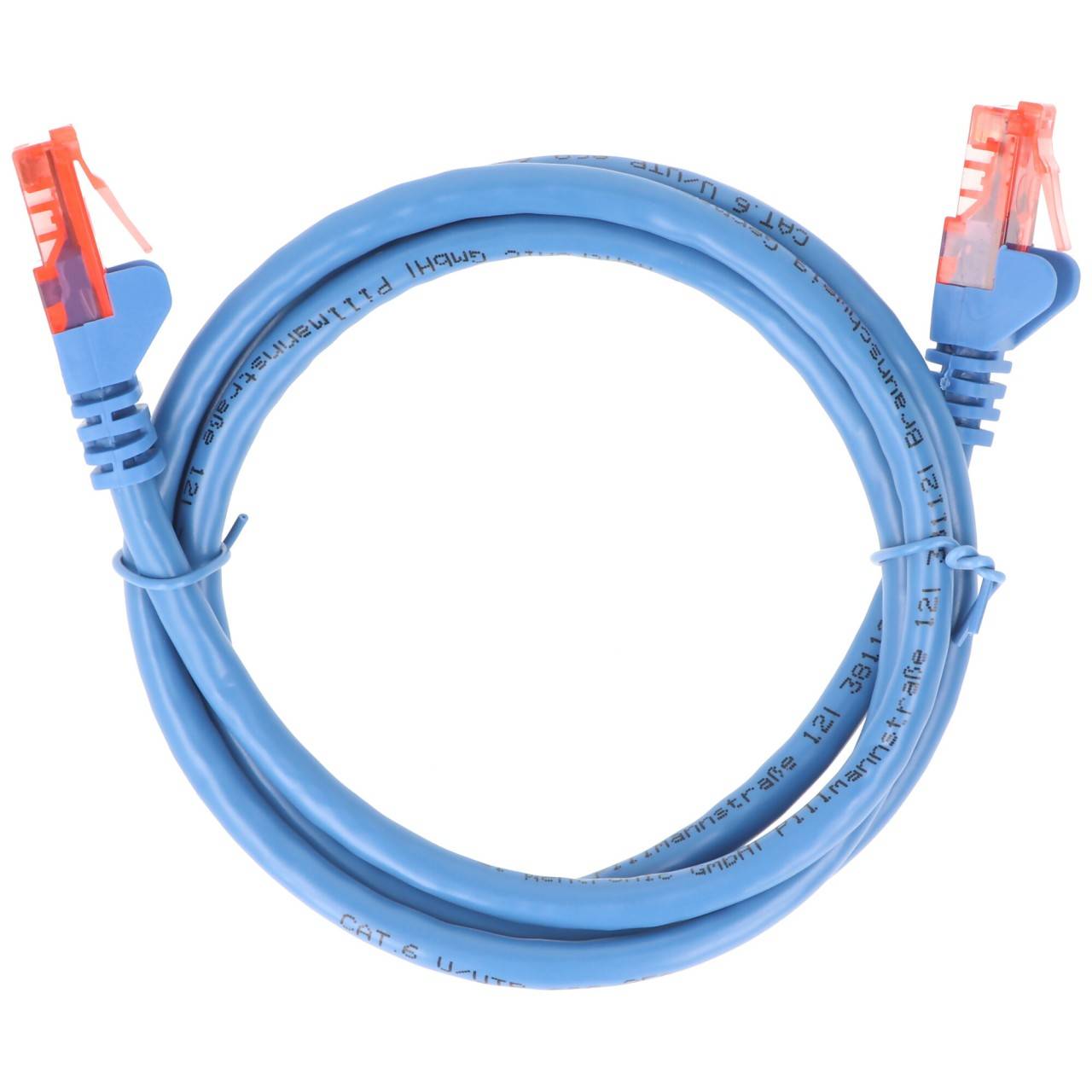 Goobay 68407 CAT 6 Netzwerkkabel RJ45 Stecker 250 MHz CCA Patchkabel Ethernet LAN Kabel U/UTP Internetkabel Blau 3m