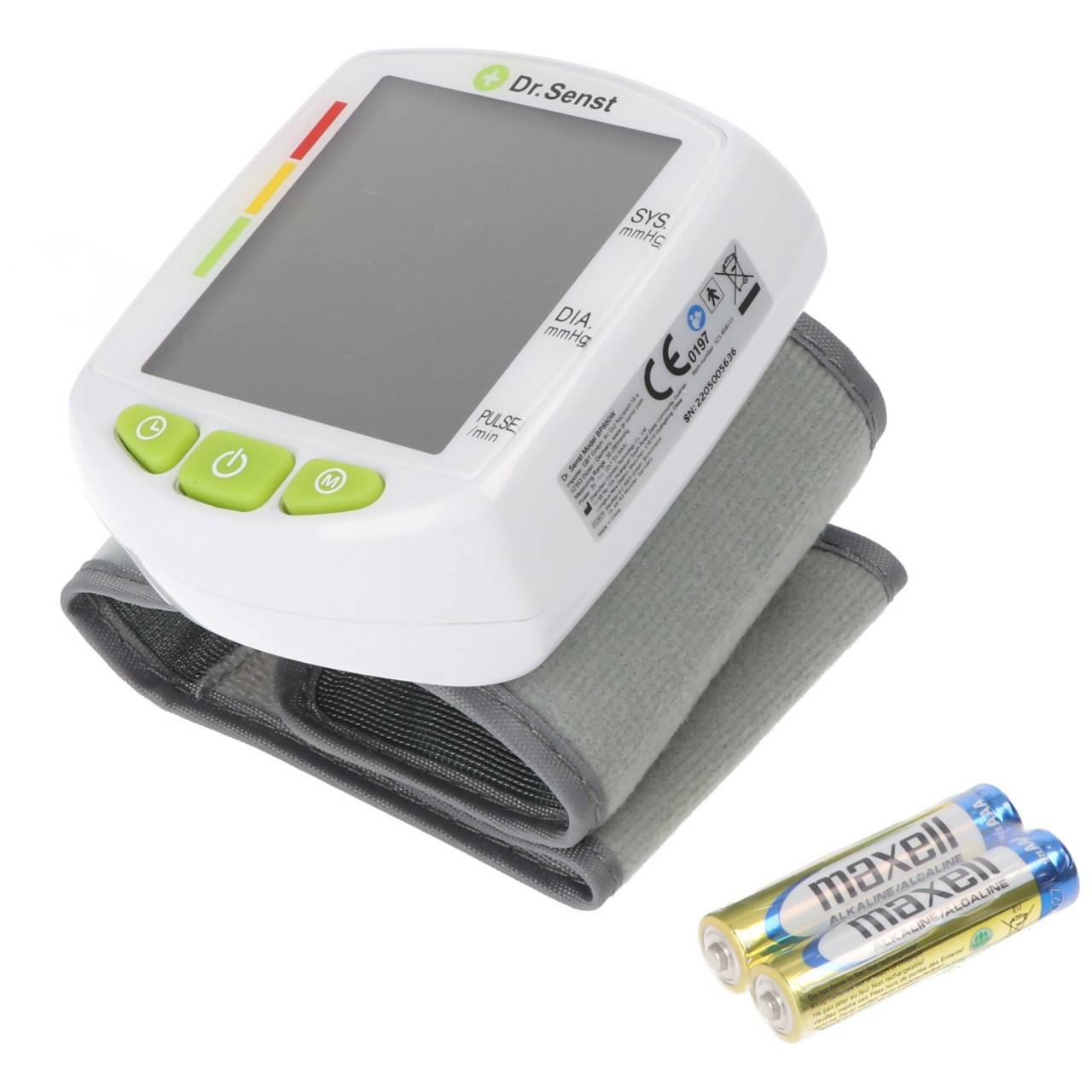 Dr. Senst® Handgelenk-Blutdruckmessgerät BP880W inkl. Batterien
