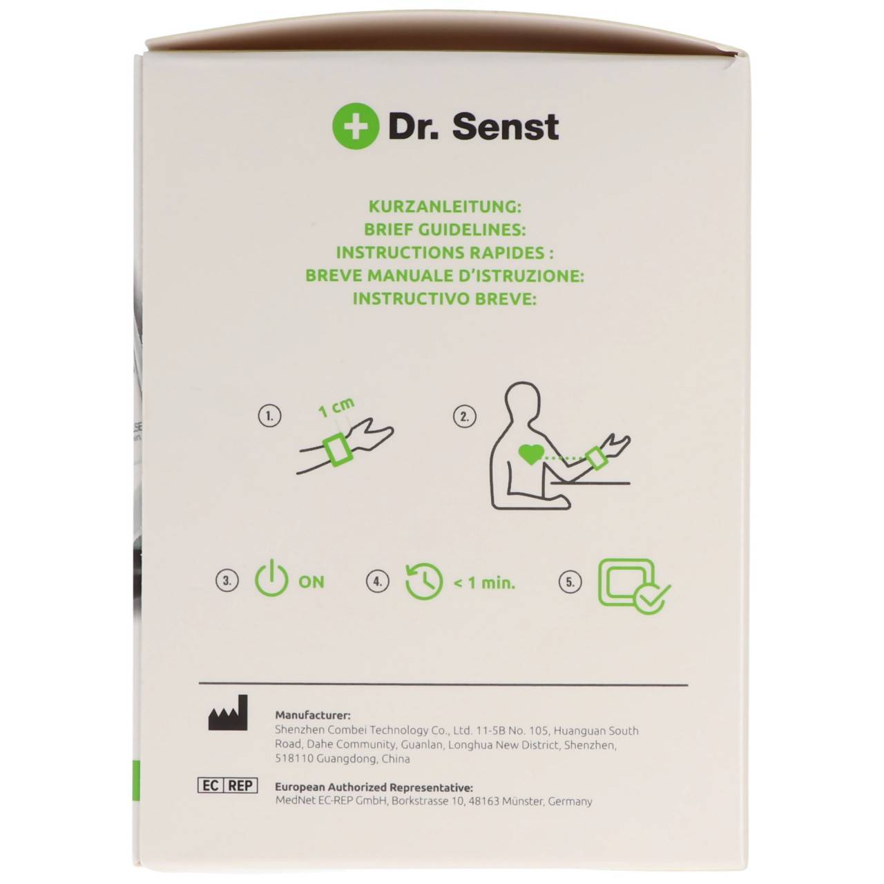 Dr. Senst® Handgelenk-Blutdruckmessgerät BP880W inkl. Batterien