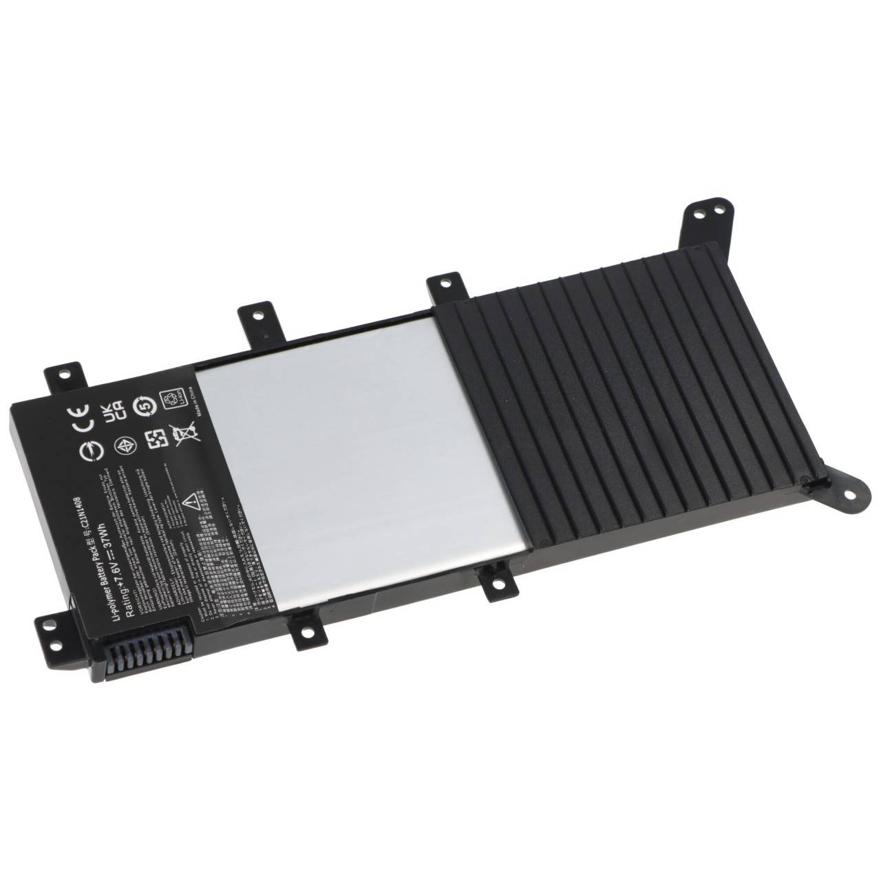 Akku passend für ASUS VivoBook 4000, Li-Polymer, 7,6V, 5000mAh, 38Wh, schwarz
