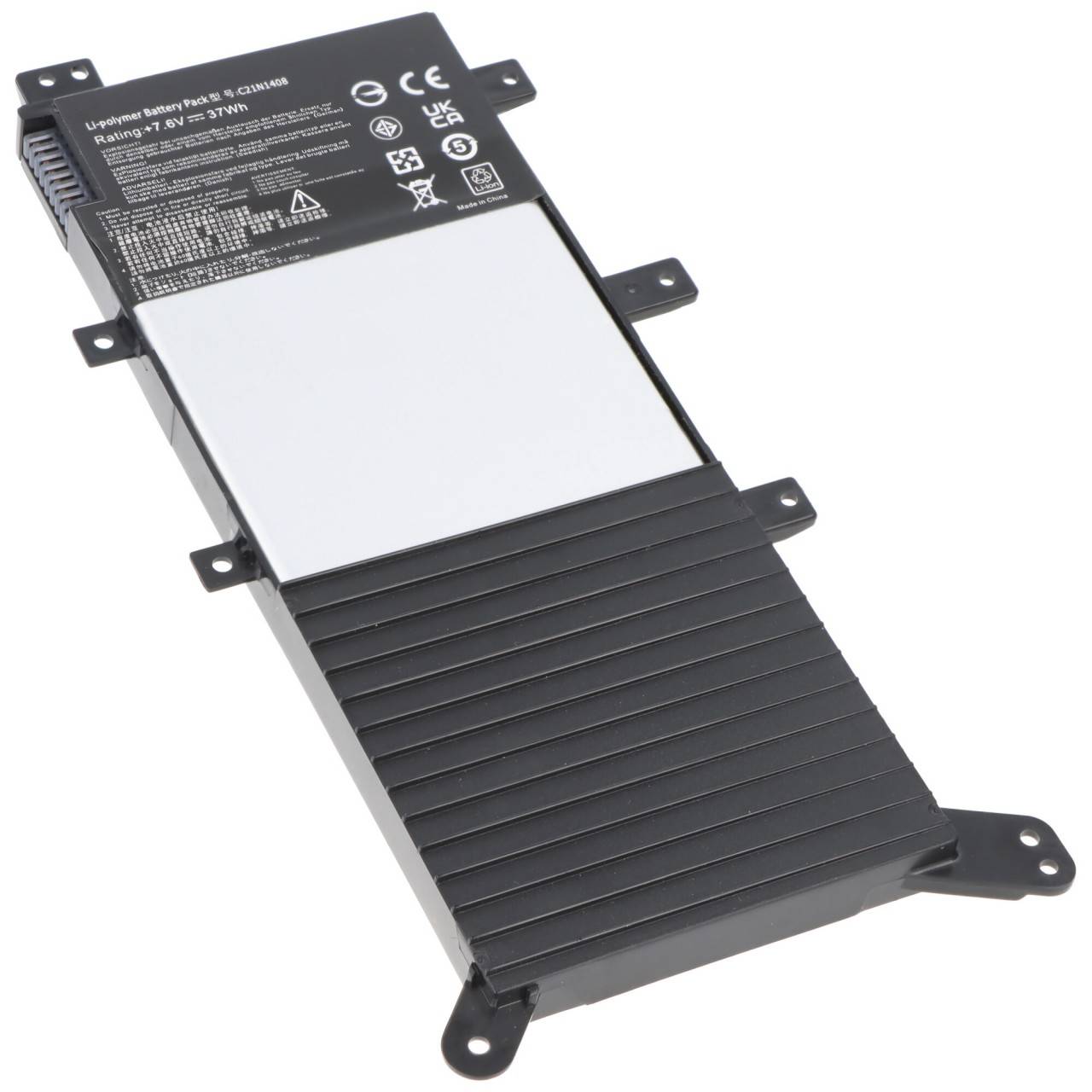 Akku passend für ASUS VivoBook 4000, Li-Polymer, 7,6V, 5000mAh, 38Wh, schwarz
