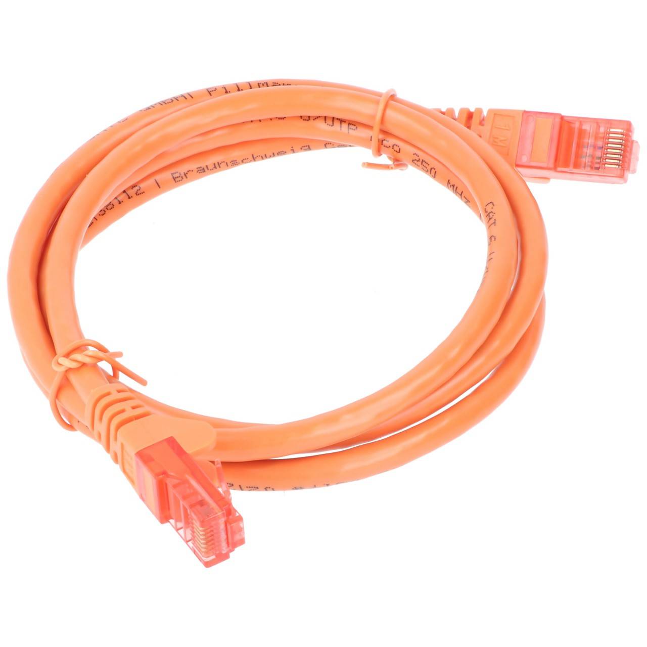 Goobay 95277 CAT 6 Netzwerkkabel RJ45 Stecker 250 MHz CCA Patchkabel Ethernet LAN Kabel U/UTP Internetkabel Orange 3m