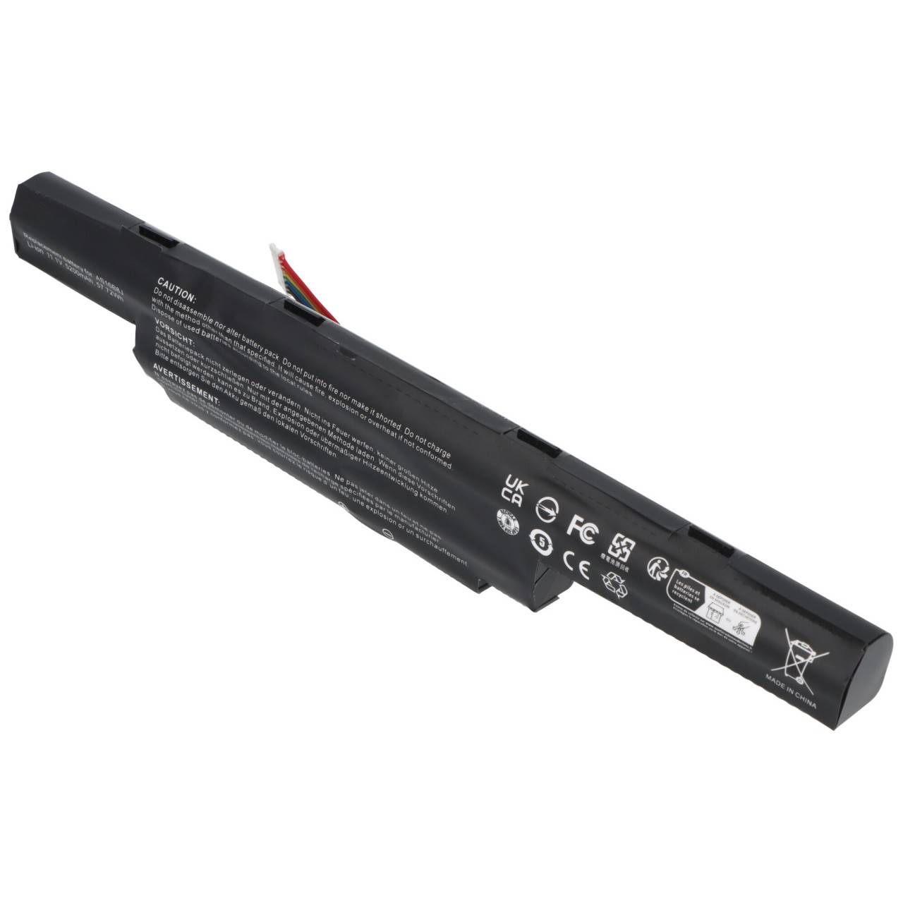 Akku passend für Acer Aspire E5-575G-53VG, E5-575-33BM, AS16B5J, AS16B8J, 11,1V, 5200mAh