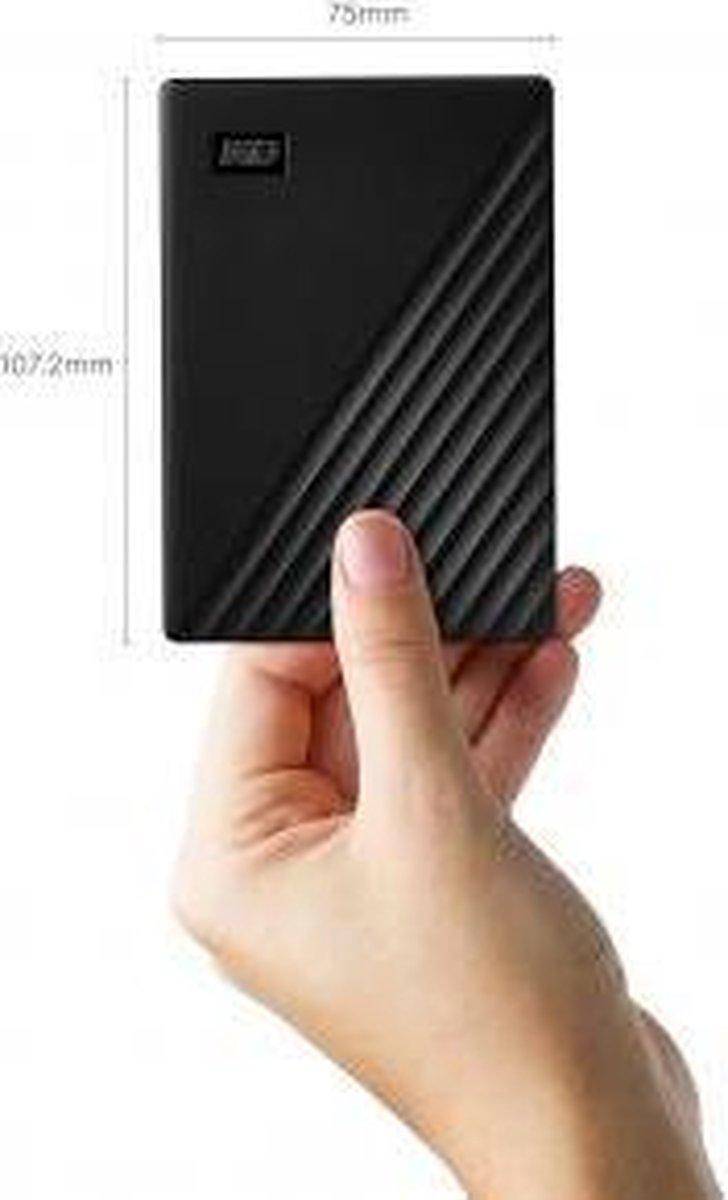 WD My Passport 5 TB Externe Festplatte 6.35 cm (2.5 Zoll) USB 3.2 Gen 1 (USB 3.0) Schwarz WDBPKJ0050BBK-WESN
