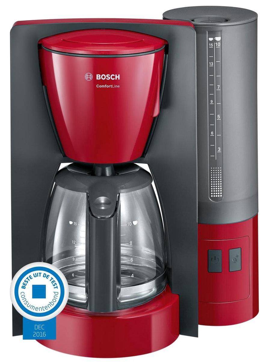 Bosch Haushalt ComfortLine Kaffeemaschine Rot Fassungsvermögen Tassen=10 Glaskanne