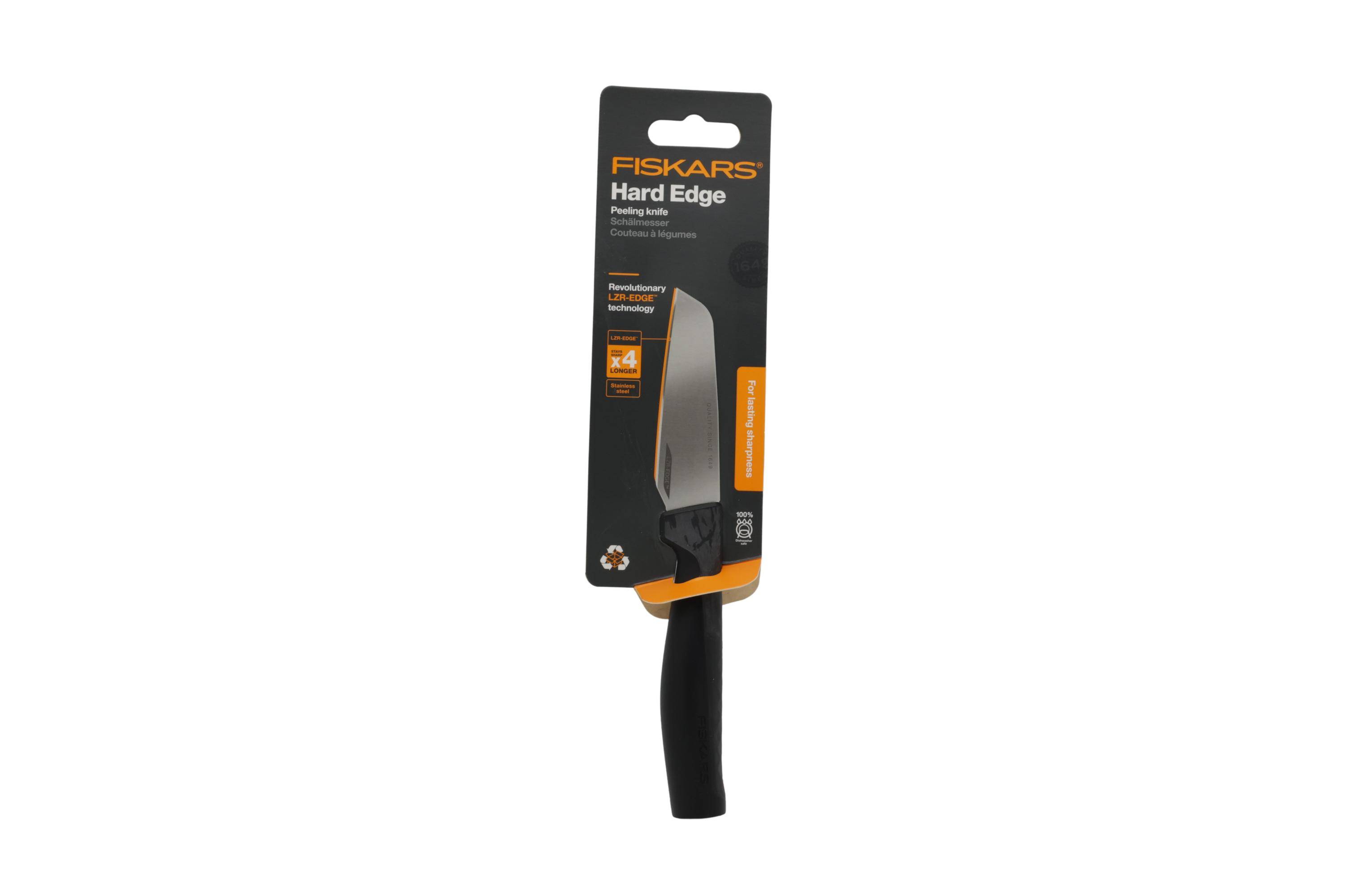 Fiskars 1051777 Hard Edge, Schälmesser, 9cm