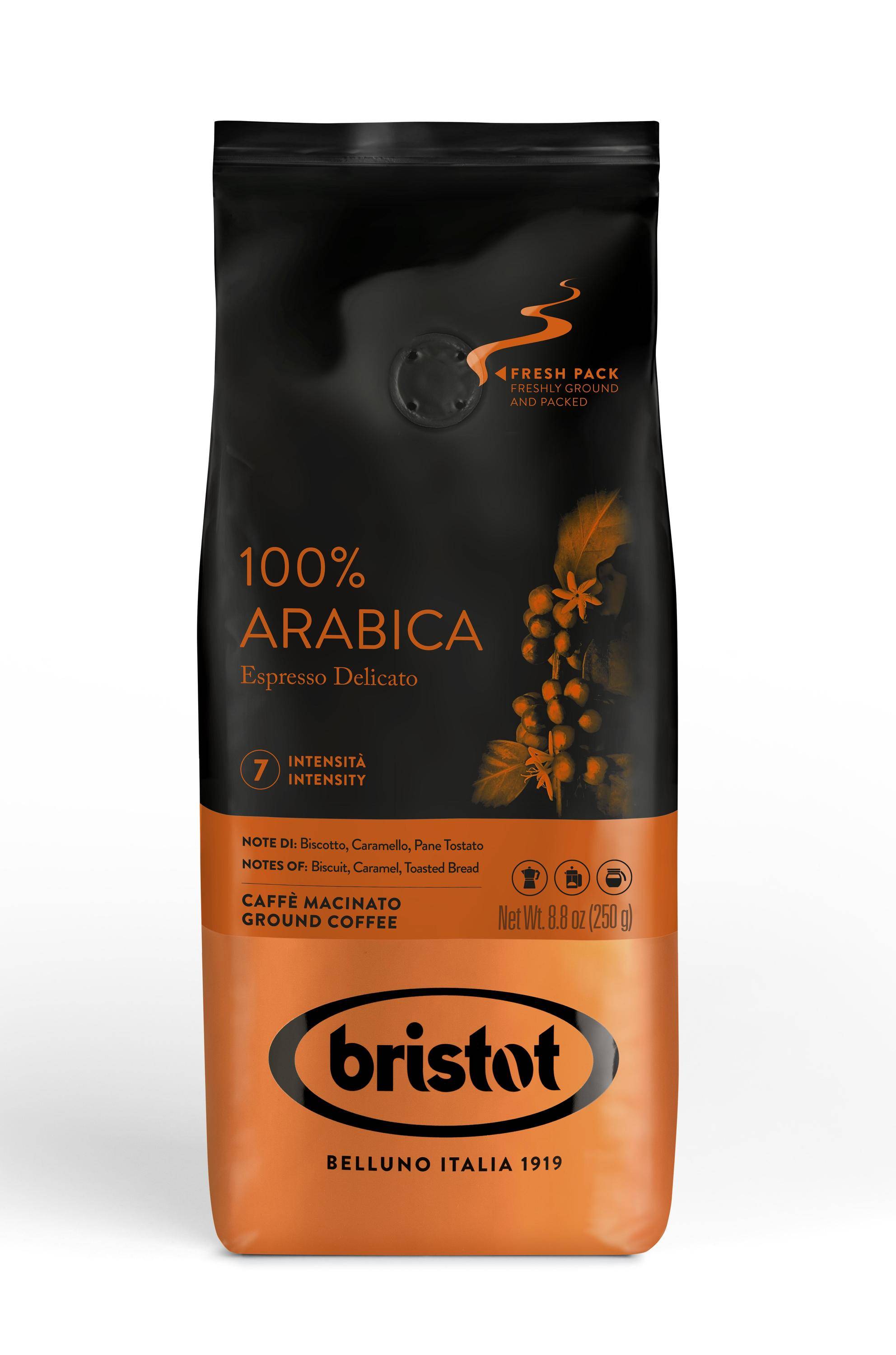 Bristot 100% Arabica 250g Kaffee gemahlen