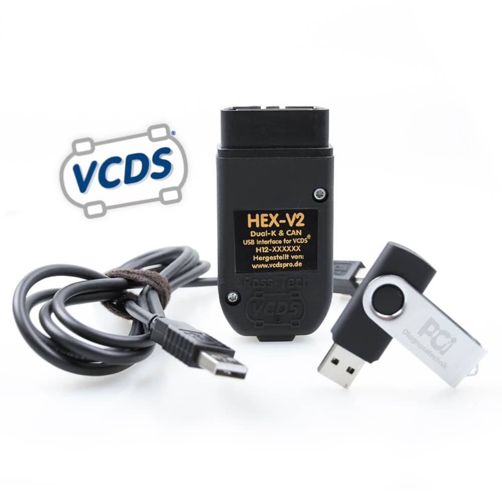 VCDS® HEX-V2® Interface Professional (USB) Diagnosegerät für VW, Audi, Seat, Skoda, Cupra
