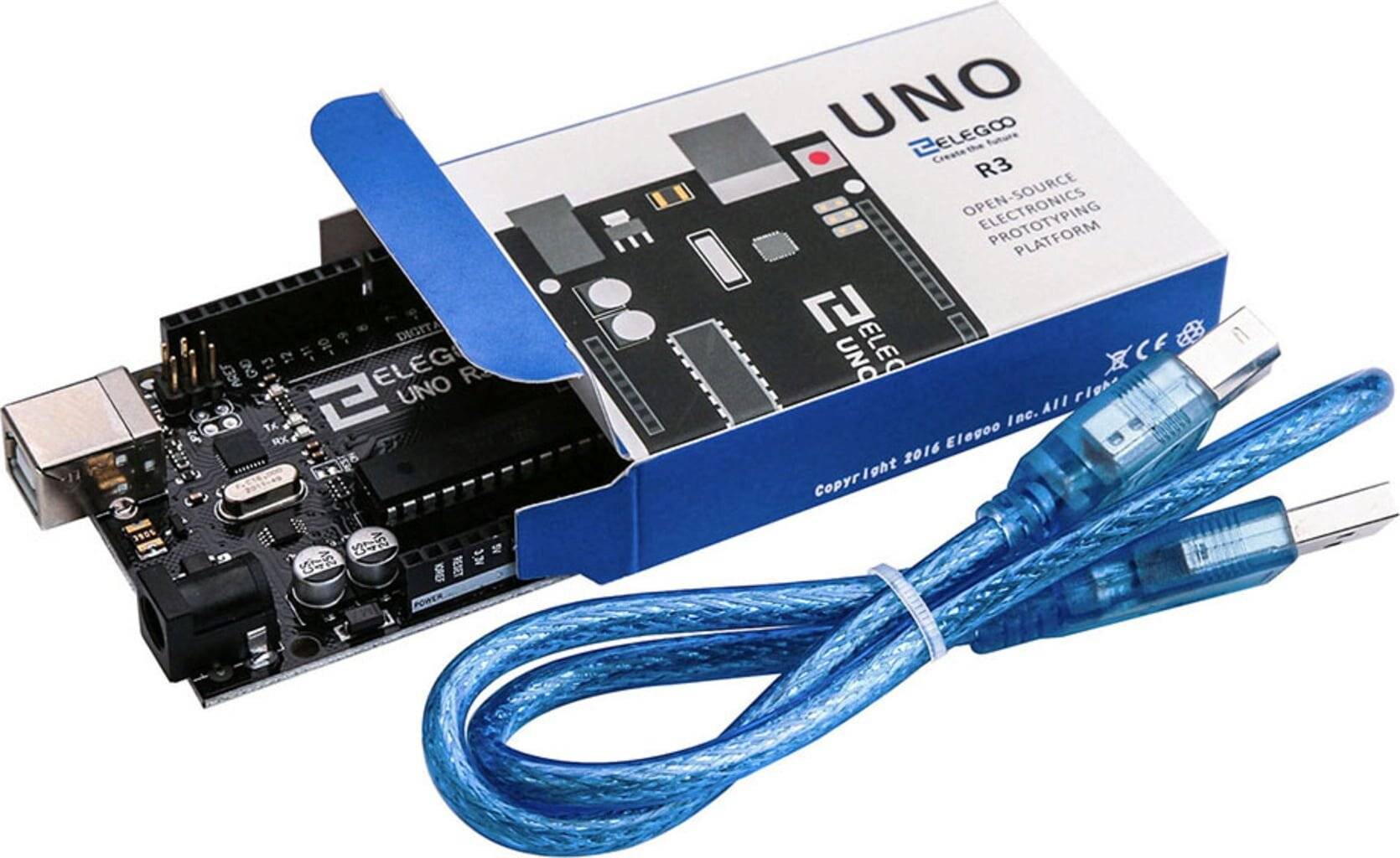 Elegoo UNO R3 Controller Board, ATmega328P SMD, CH340C, Arduino-kompatibel