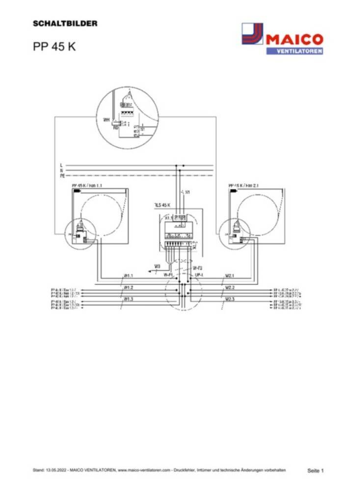 Maico Elektroapparate-Fabrik GmbH C Endmontage-Set PP 45 K