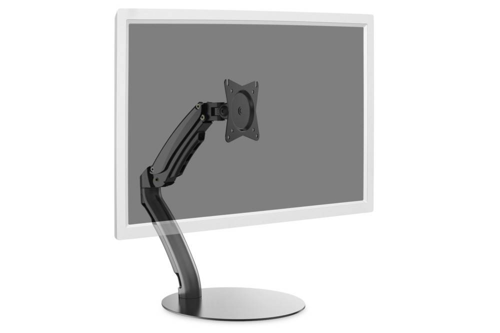Digitus Monitor-Standfuß DA-90365 1 Display(s) 43,2cm (17") - 68,6cm (27") Schwarz Neigbar, Schwenkbar, Schwenkbar