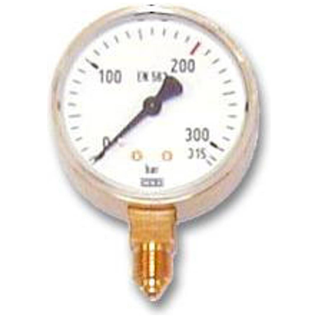 Flaschendruckmanometer D.63mm Argon-CO2 f.Druckregler zu Stahlflasche 1St./SB