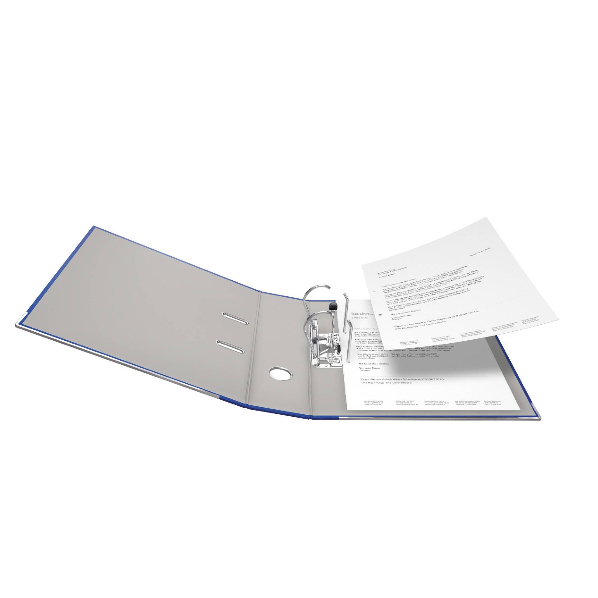 Falken 20x PP-Color-Ordner A4, Rücken 80mm, mit Einsteckschild, Blau, 09984063F