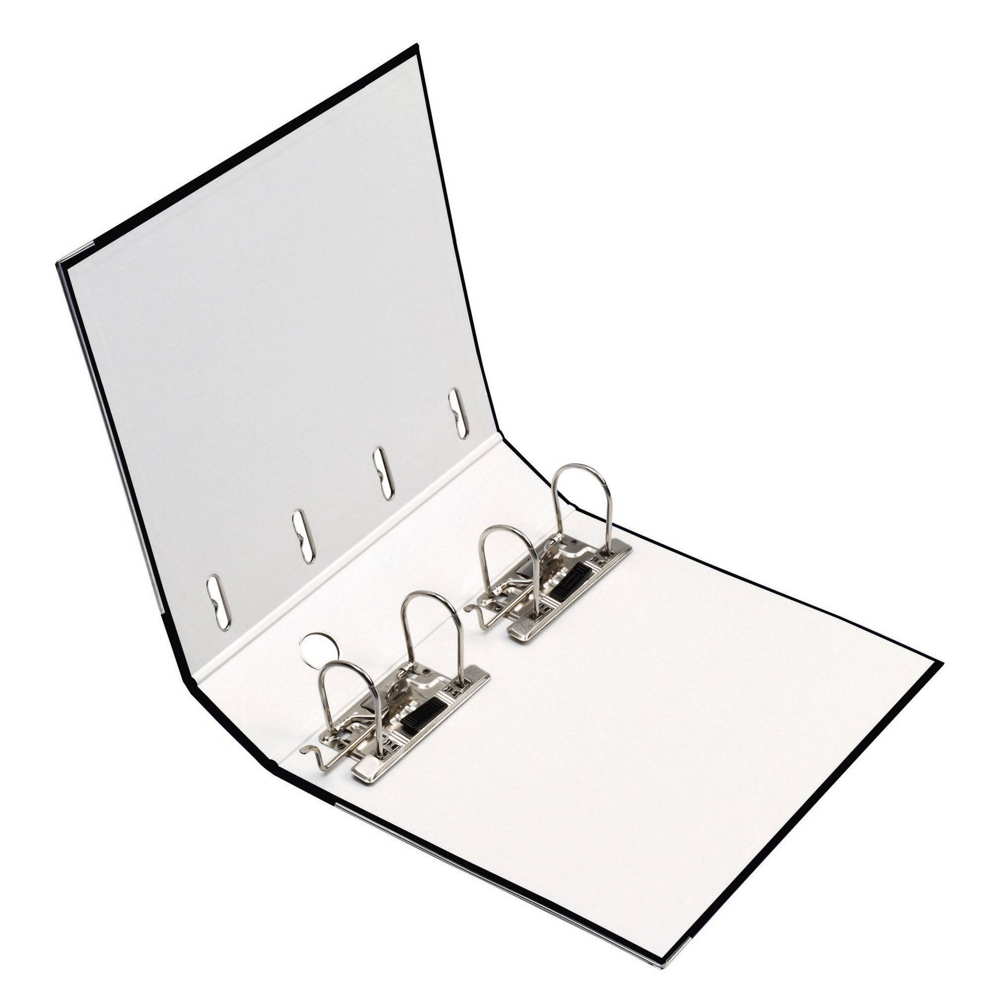 Falken 10x PP-Doppelordner A4, Rücken 70mm, + Einsteckschild, Schwarz, 11285343F