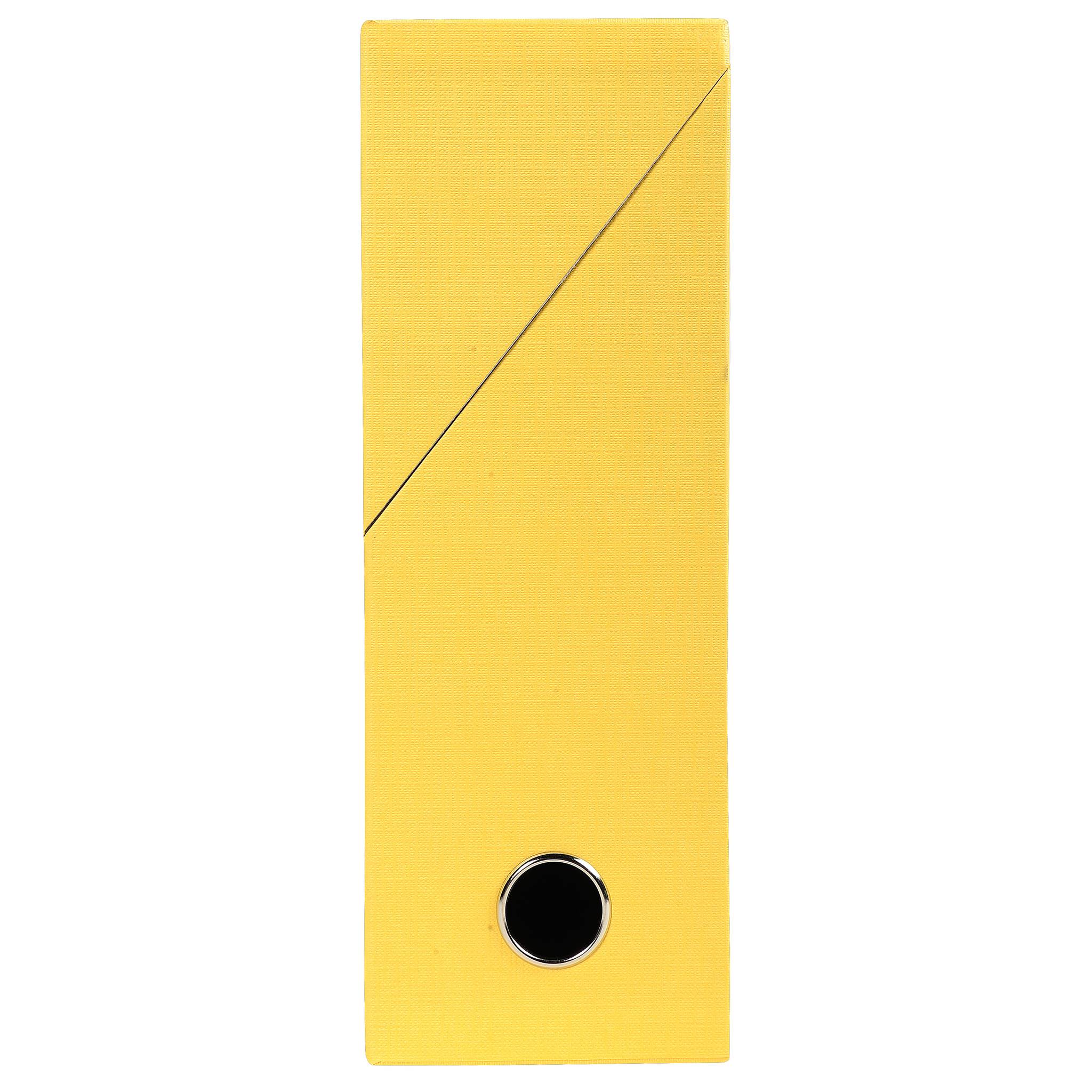 Exacompta 5x Transferbox Rücken 90mm gerilltes Papier - Gelb - 89529E