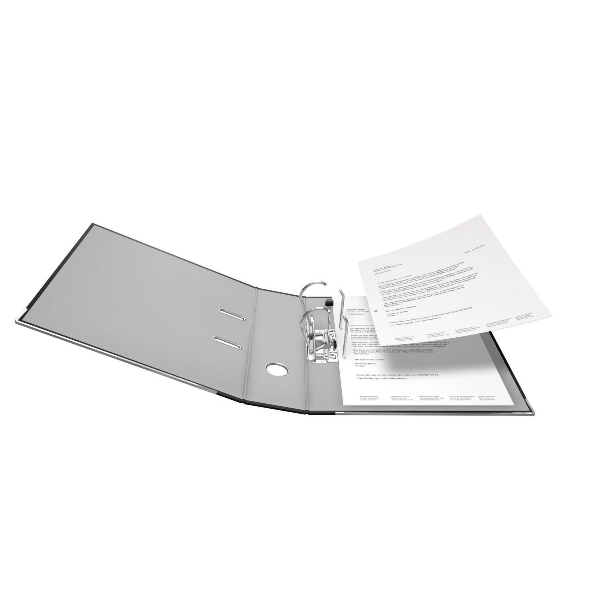 Falken 20x PP-Color-Ordner A4, Rücken 80mm, + Einsteckschild, Schwarz, 09984089F