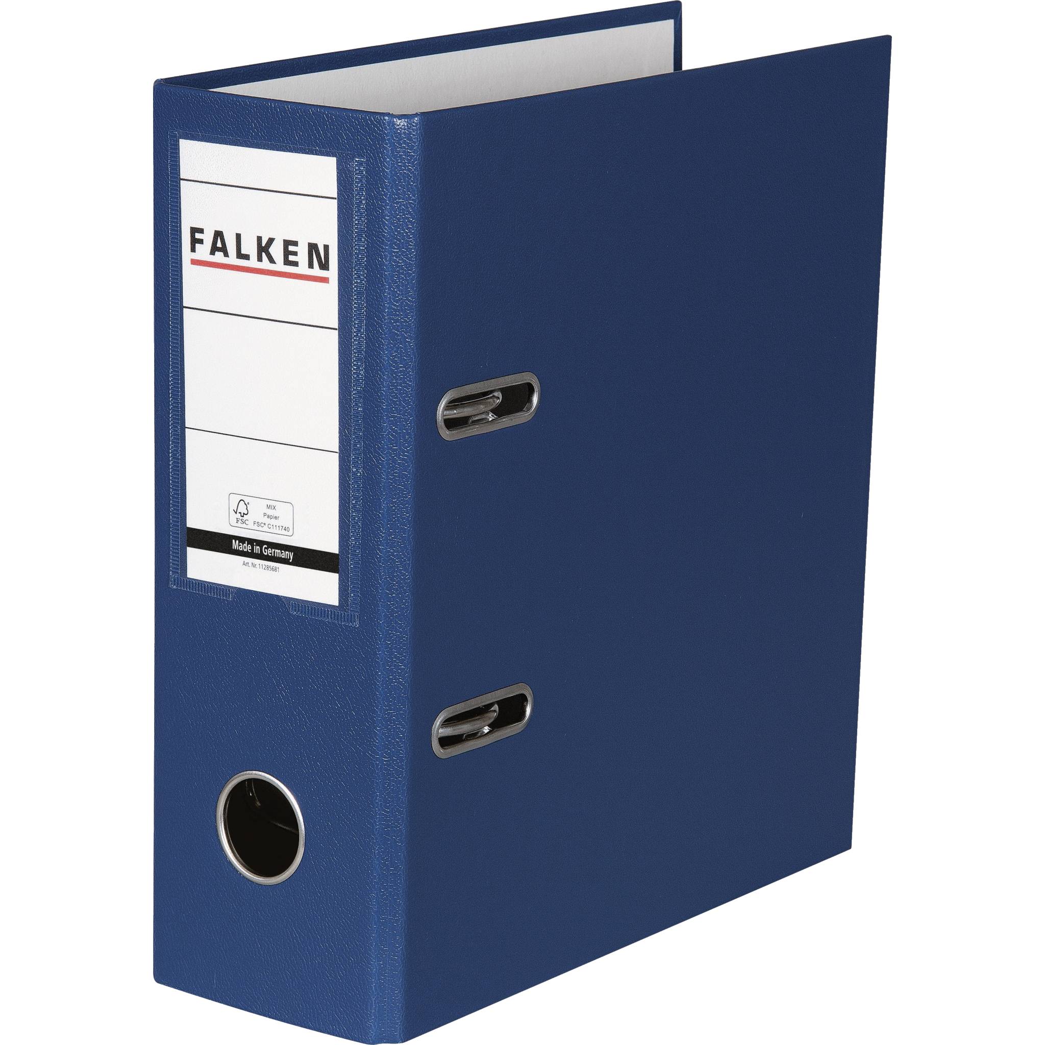 Falken 10x PP-Ordner A5 hoch, Rücken 80mm - Blau - 11285681F