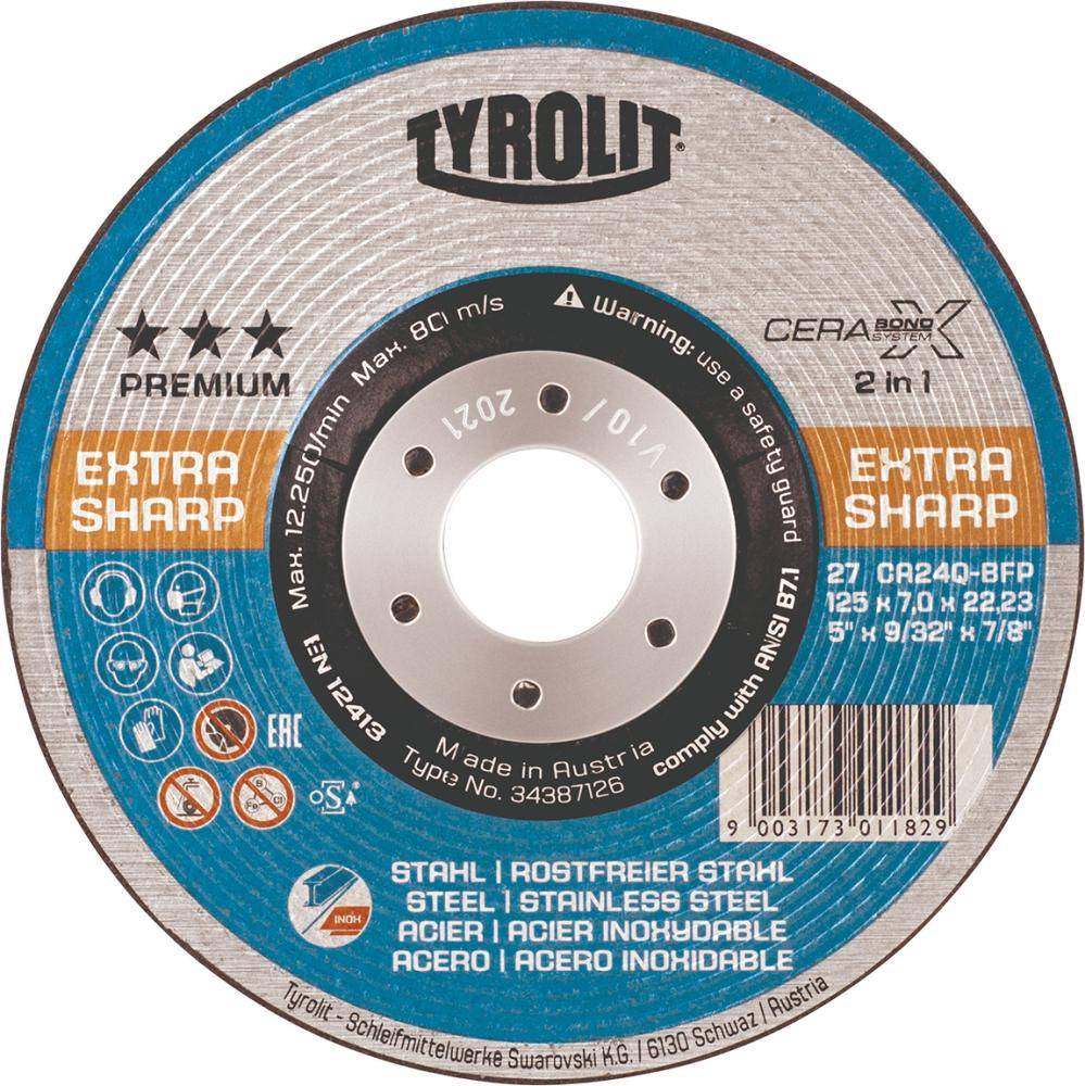 Schruppscheibe CERABOND X115x4mm CA24Q-BFK Tyrolit