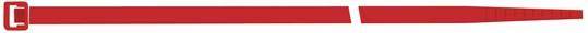 Kabelbinder Nylon rot 100x2,5mm a 100 Stück SapiSelco