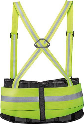 Rückenstützgurt BR 110 HiVis BR110-L Größe L Farbe warngelb Ausführung für Hüftumfang 80 - 108 cm
