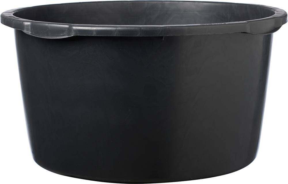 Mörtelkübel 45L schwarz rund, L-Skala