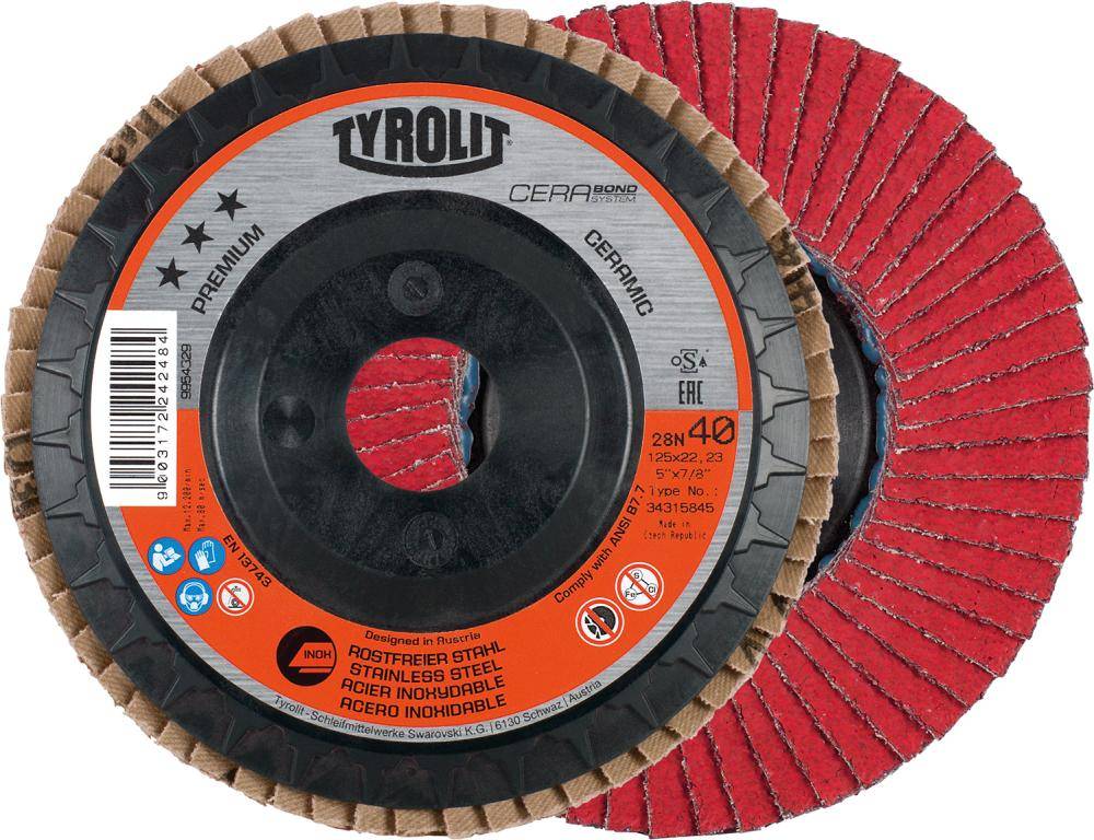Fächerschleifs.CERABOND X125mm CA-60 gew. Tyrolit