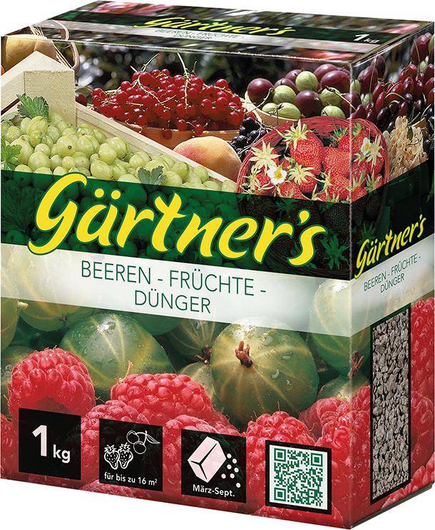 Beerendünger 1 kg 3+8+3 Karton Gärtners