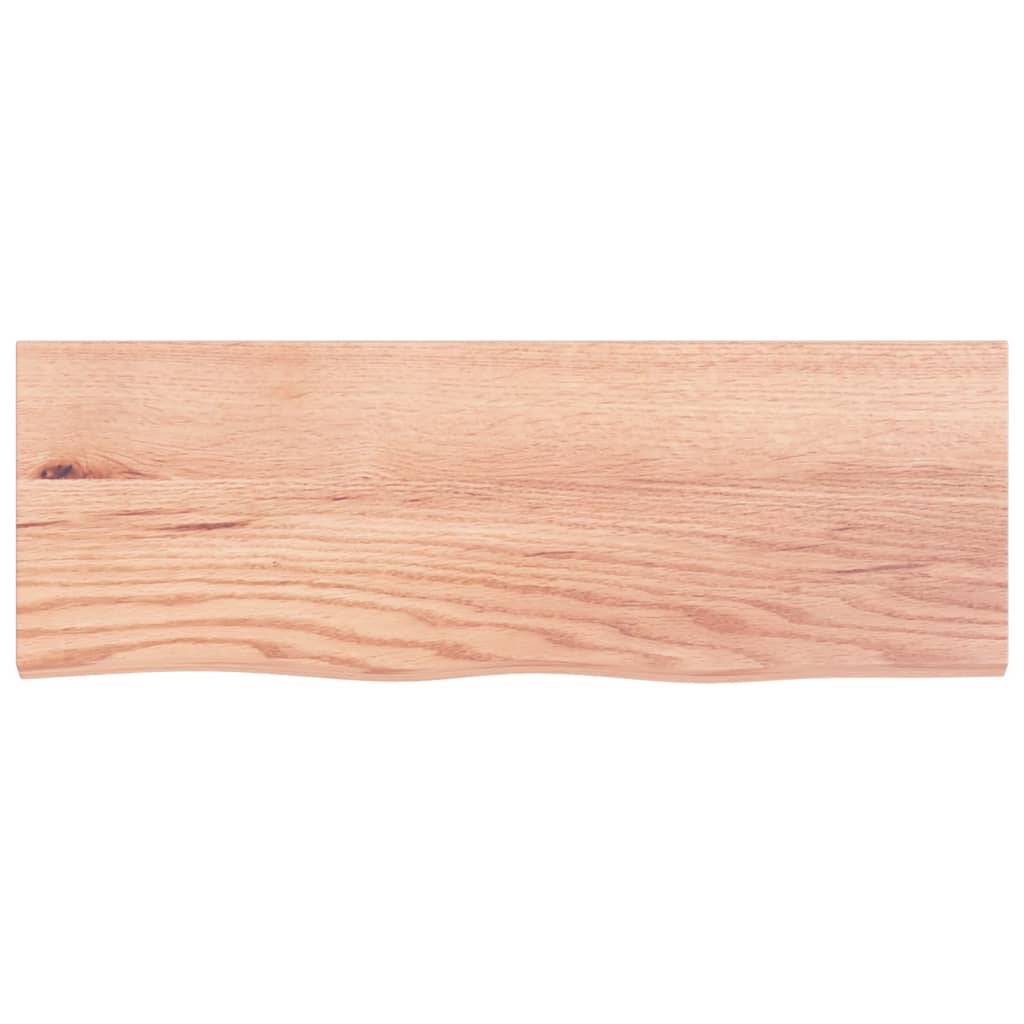 vidaXL Wandregal Hellbraun 80x30x(2-4) cm Massivholz Eiche Behandelt
