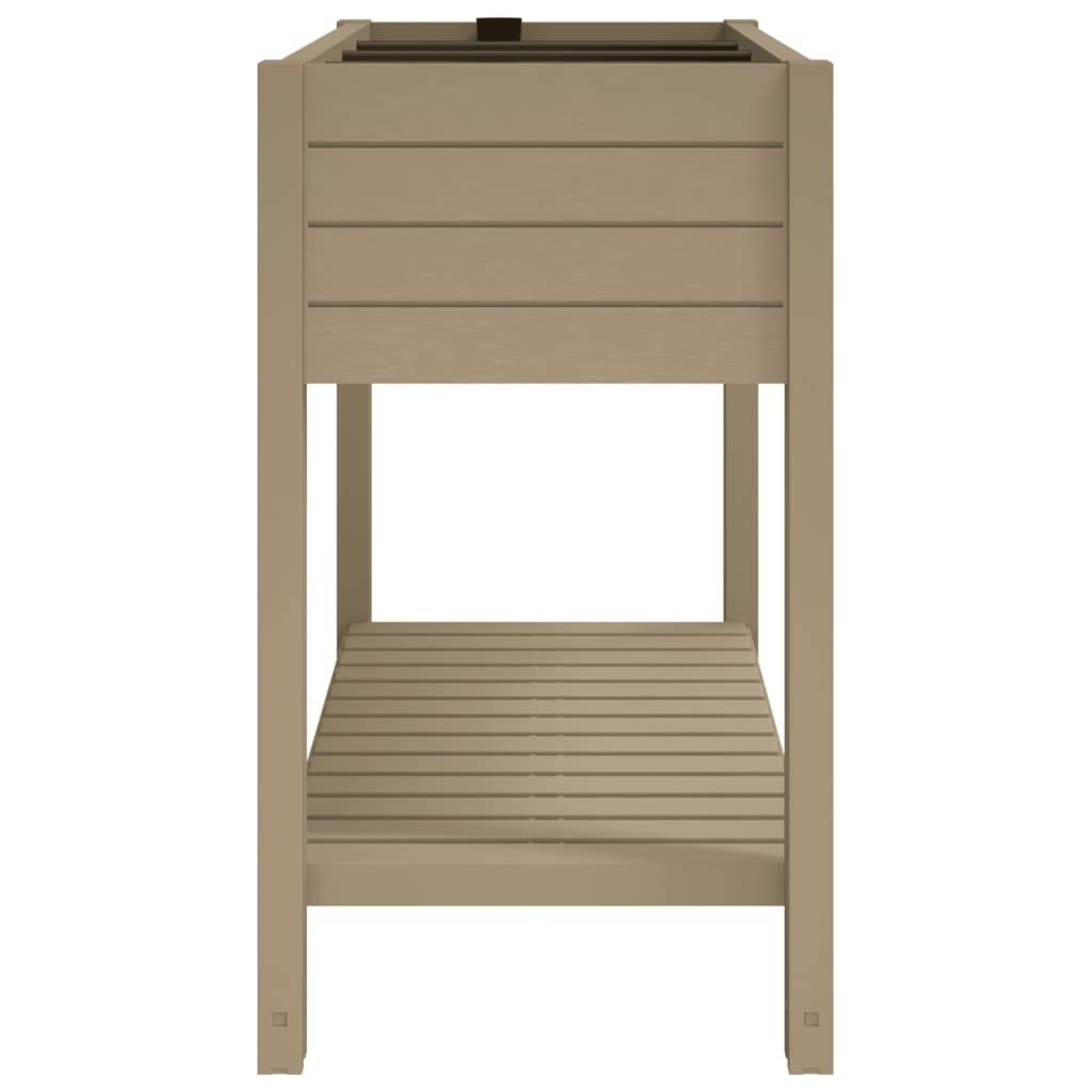 vidaXL Hochbeet Hellbraun 110x45x79 cm Polypropylen