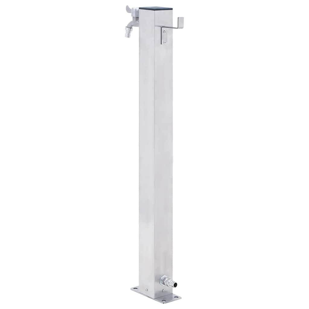 vidaXL Wassersäule für den Garten 40 cm Edelstahl Quadratisch