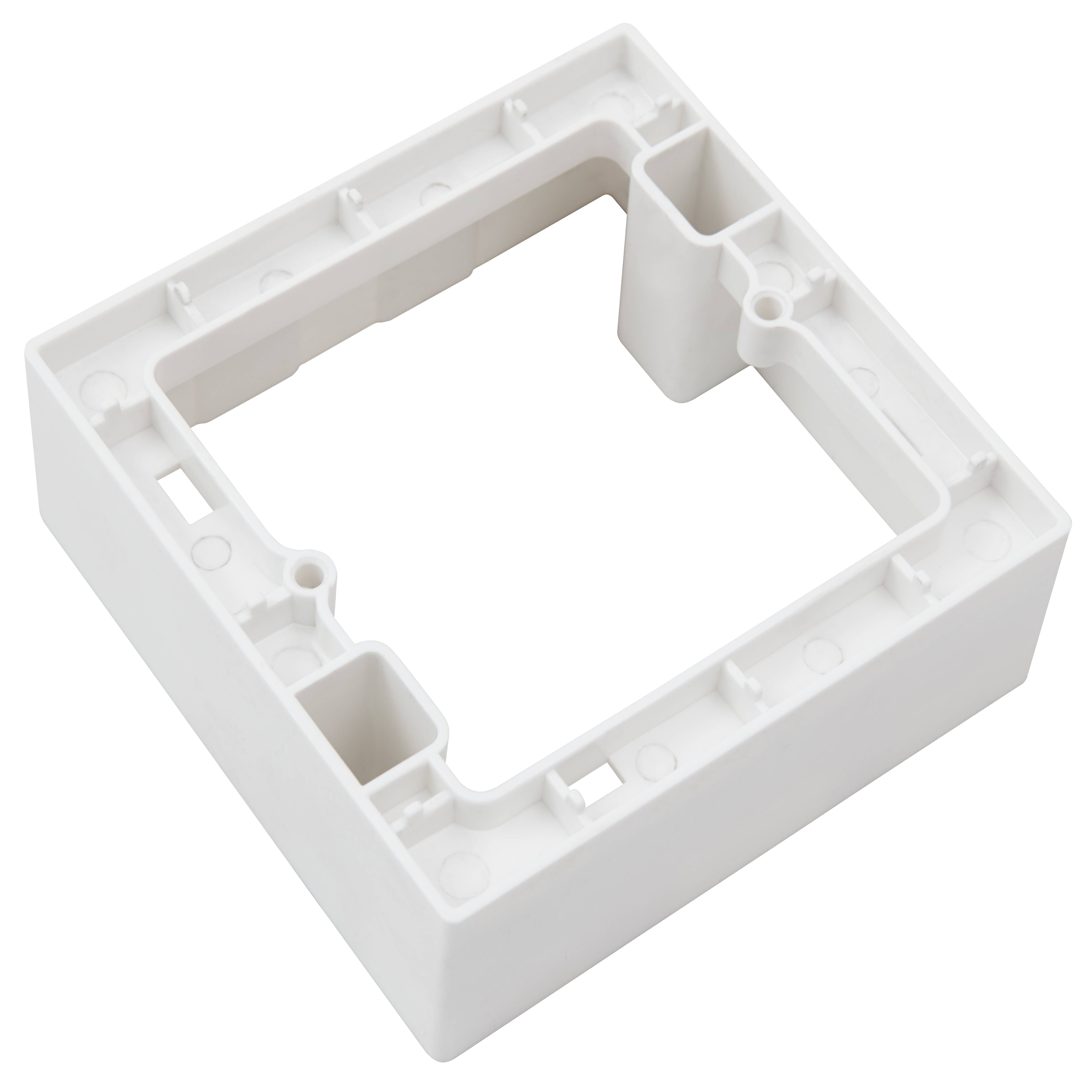 Aufputz-Rahmen McPower "Flair" 80x80x45mm, mit Montagebohrung