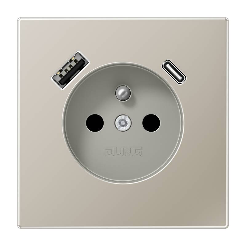 JUNG Steckdose ES1520F-15CA Frz/Belg m.USB Typ AC