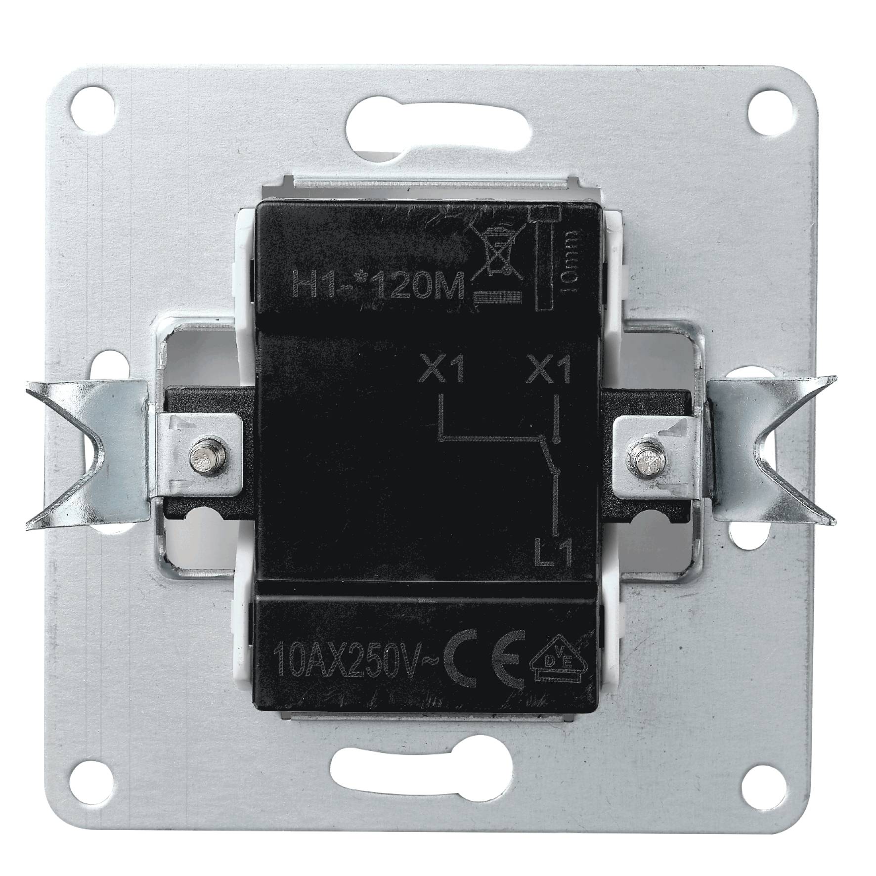 Jalousie-Taster McPower "Cup" Hoch und Runter, 250V~/10A, UP, weiß