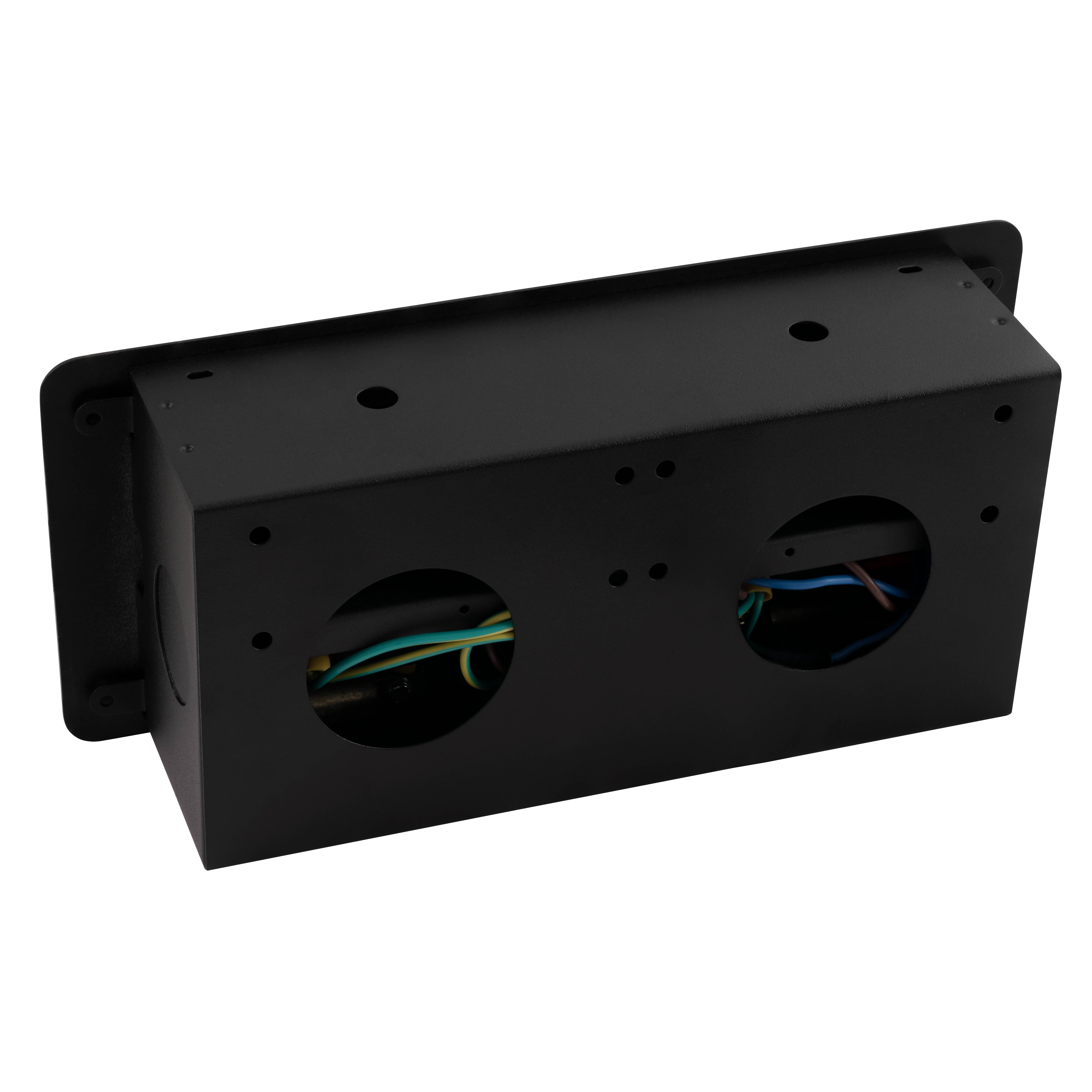 Tisch-Einbausteckdose McPower "TS-03S" 3x Steckdose, 267x120x68mm