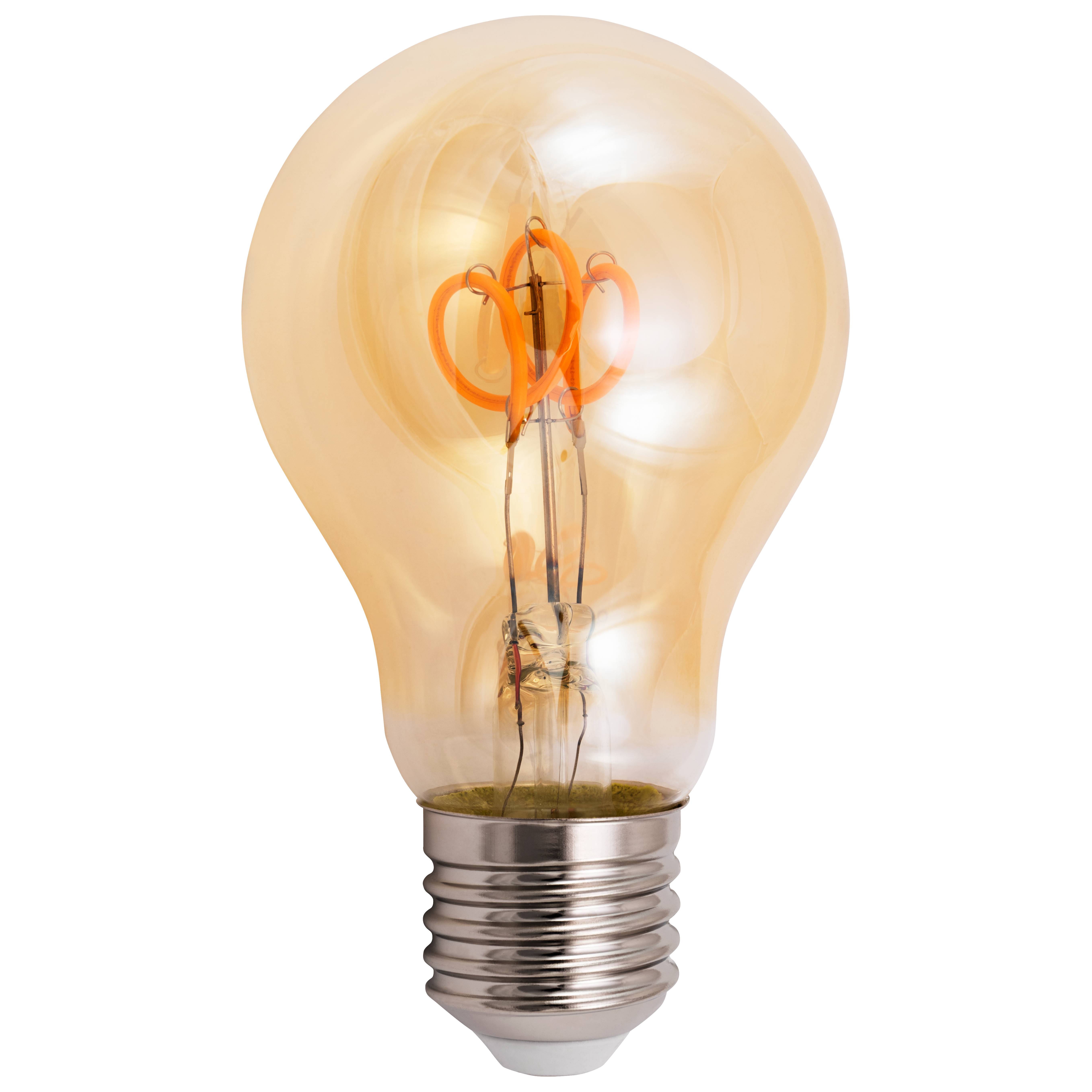 LED Filament Glühlampe McShine "Retro" E27, 2W, 160lm, warmweiß, goldenes Glas