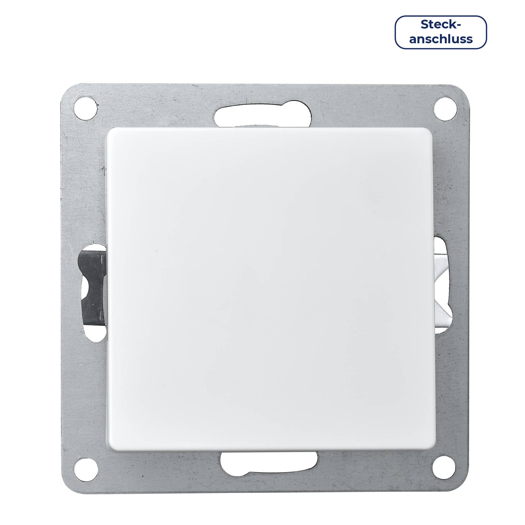 Wechselschalter McPower "Cup" 250V~/10A, UP, Steckanschluss, weiß