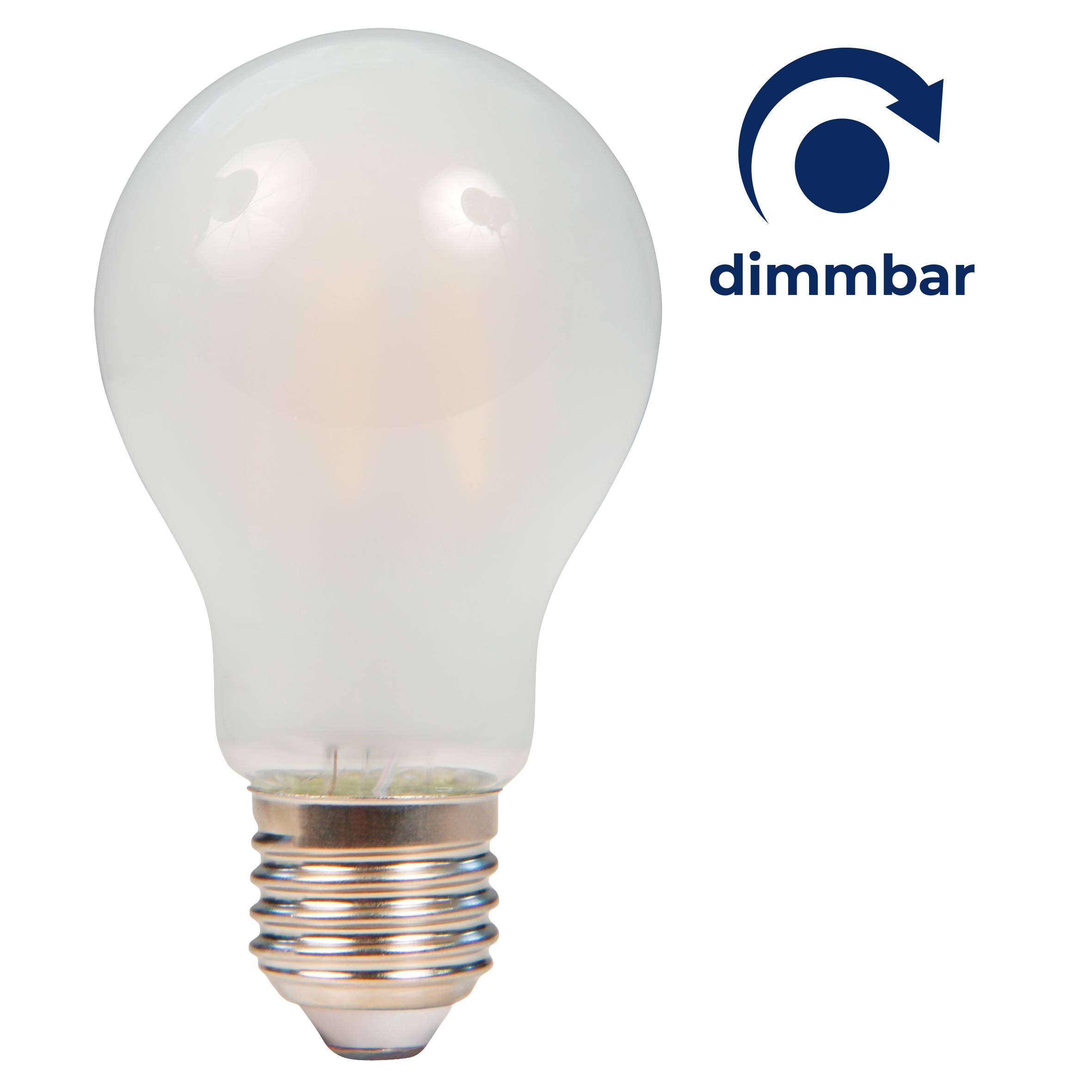 LED Filament Glühlampe McShine "Filed", E27, 7W, 820 lm, warmweiß, dimmbar, matt
