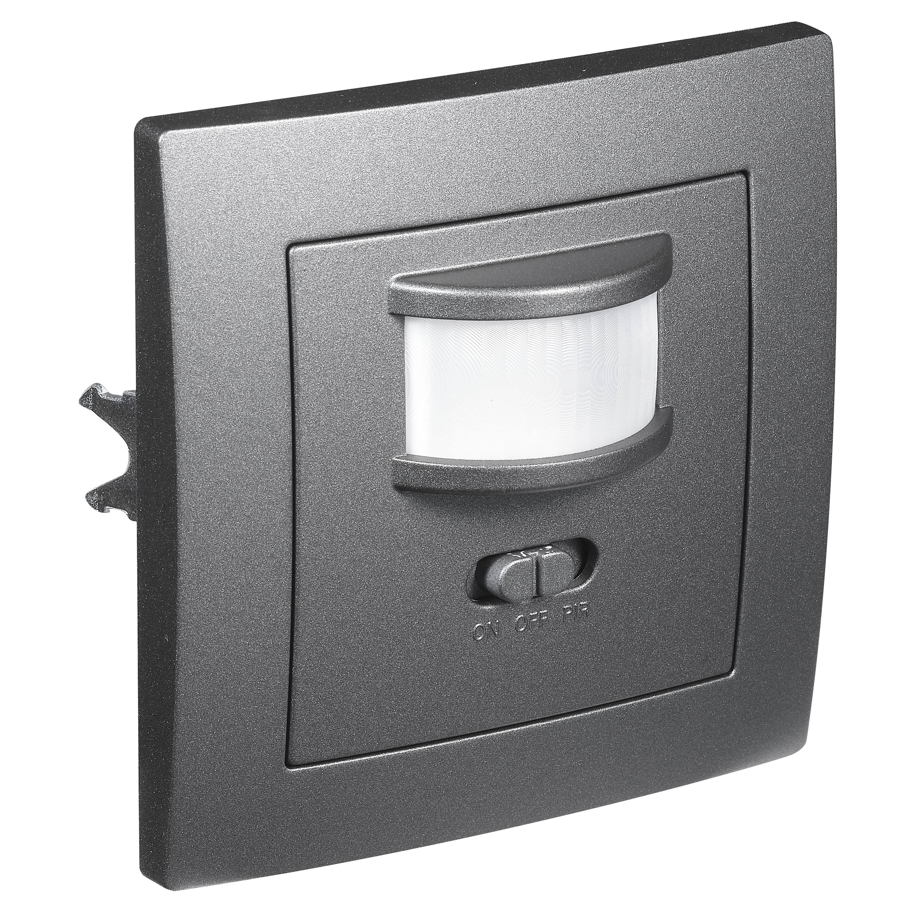 Unterputz IR Bewegungsmelder McPower "Flair" 160°, 750W, LED geeignet, anthrazit