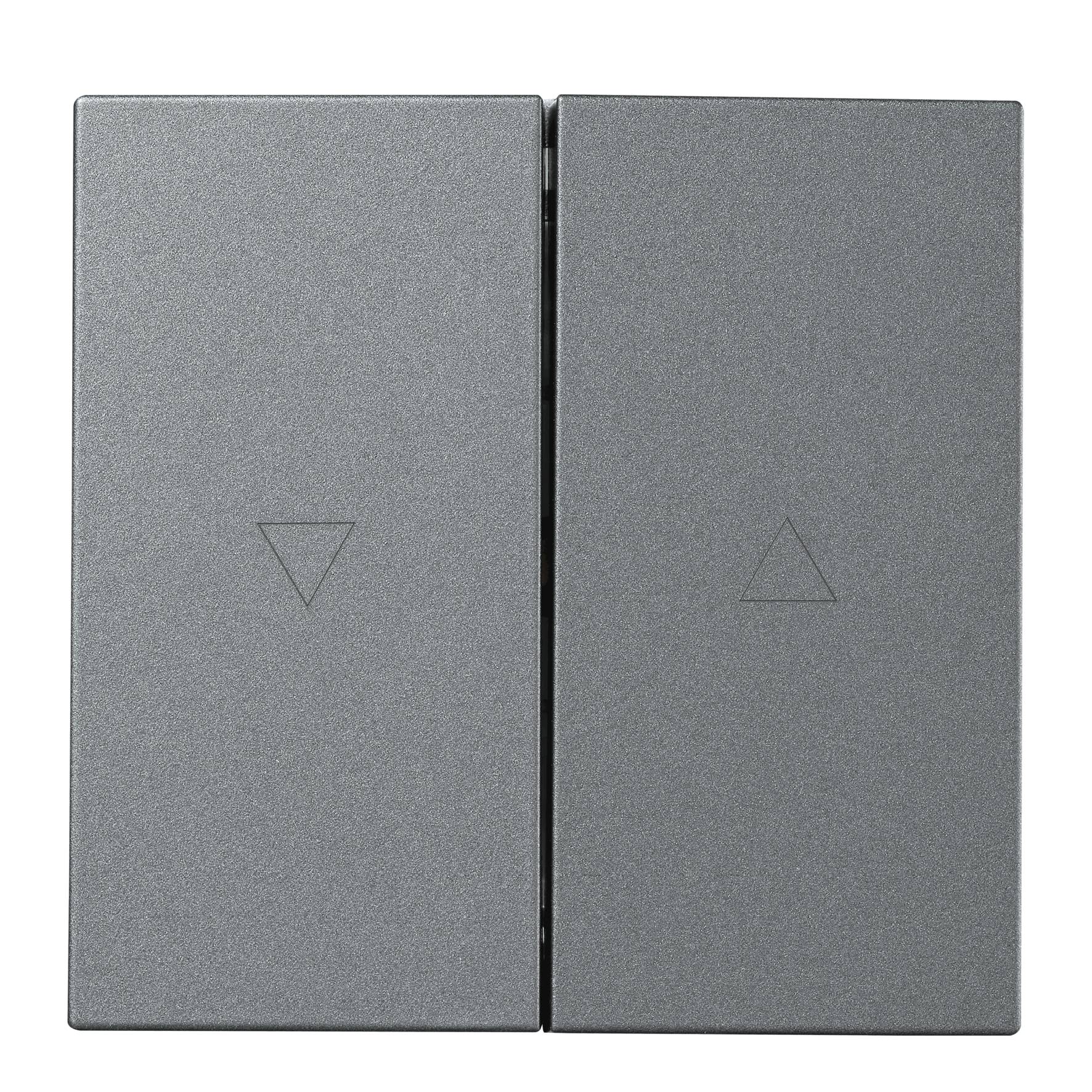 Jalousie-Taster McPower "Shallow" 250V~/10A, UP, Steckanschluss, anthrazit