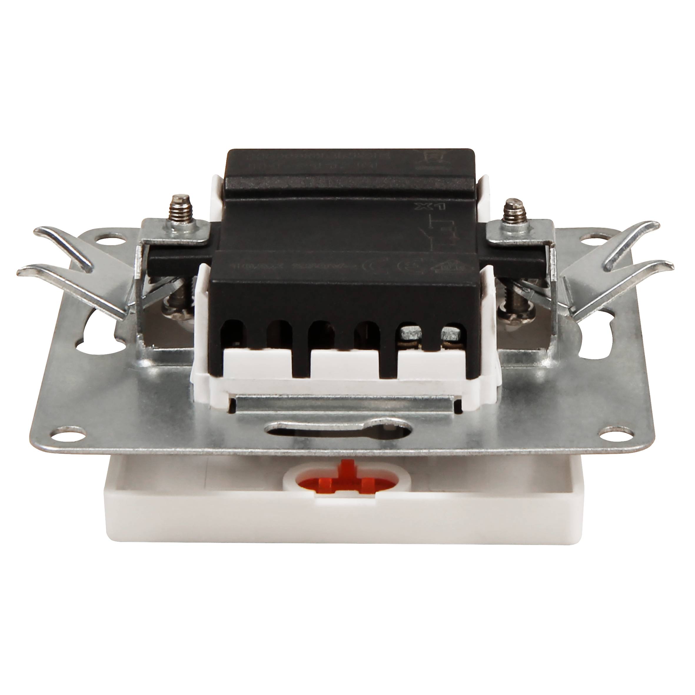 Schalter McPower "Cup" 250V~/10A, UP, weiß mit Orientierungs-Leuchte