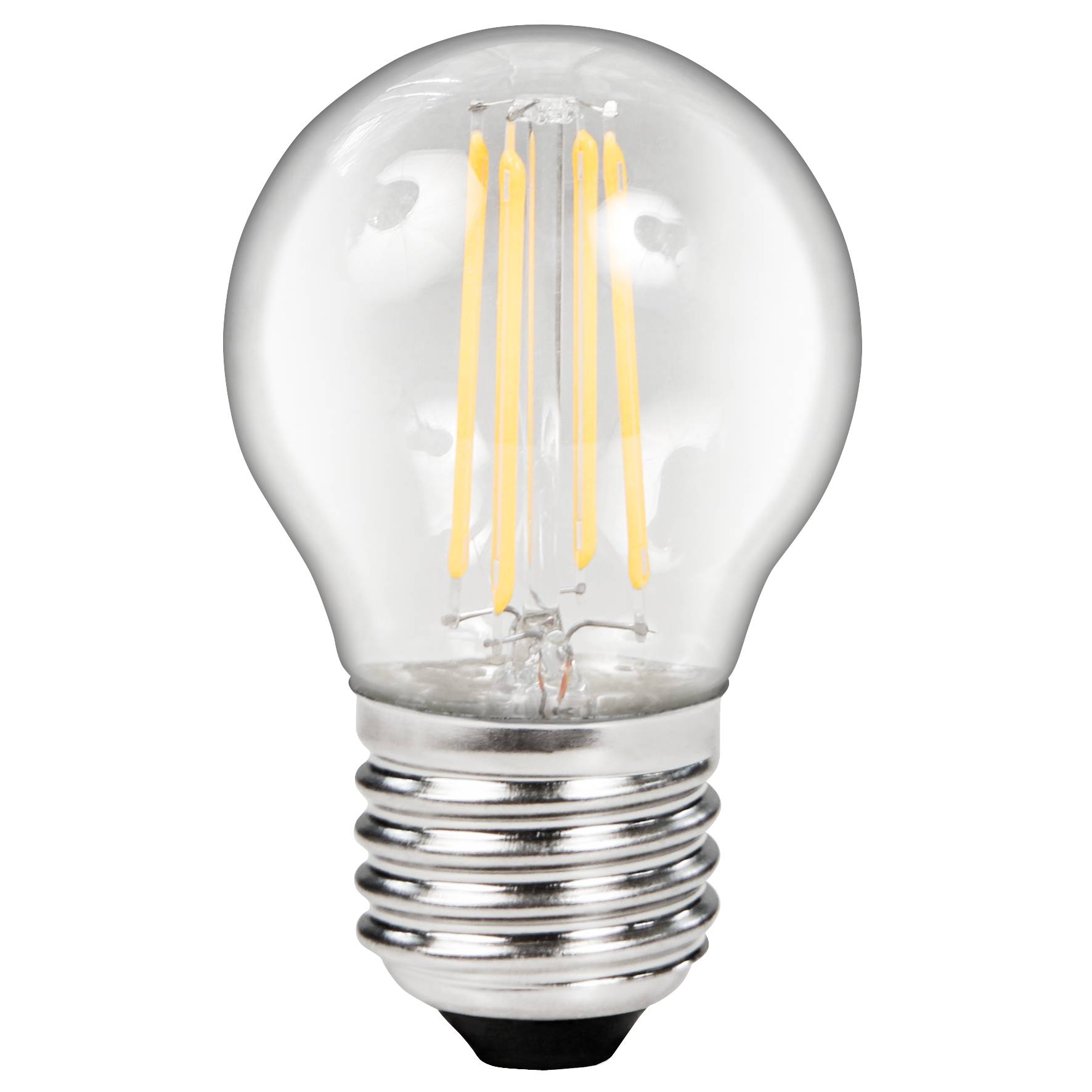 LED Filament Tropfenlampe McShine "Filed", E27, 4W, 490lm, warmweiß, klar