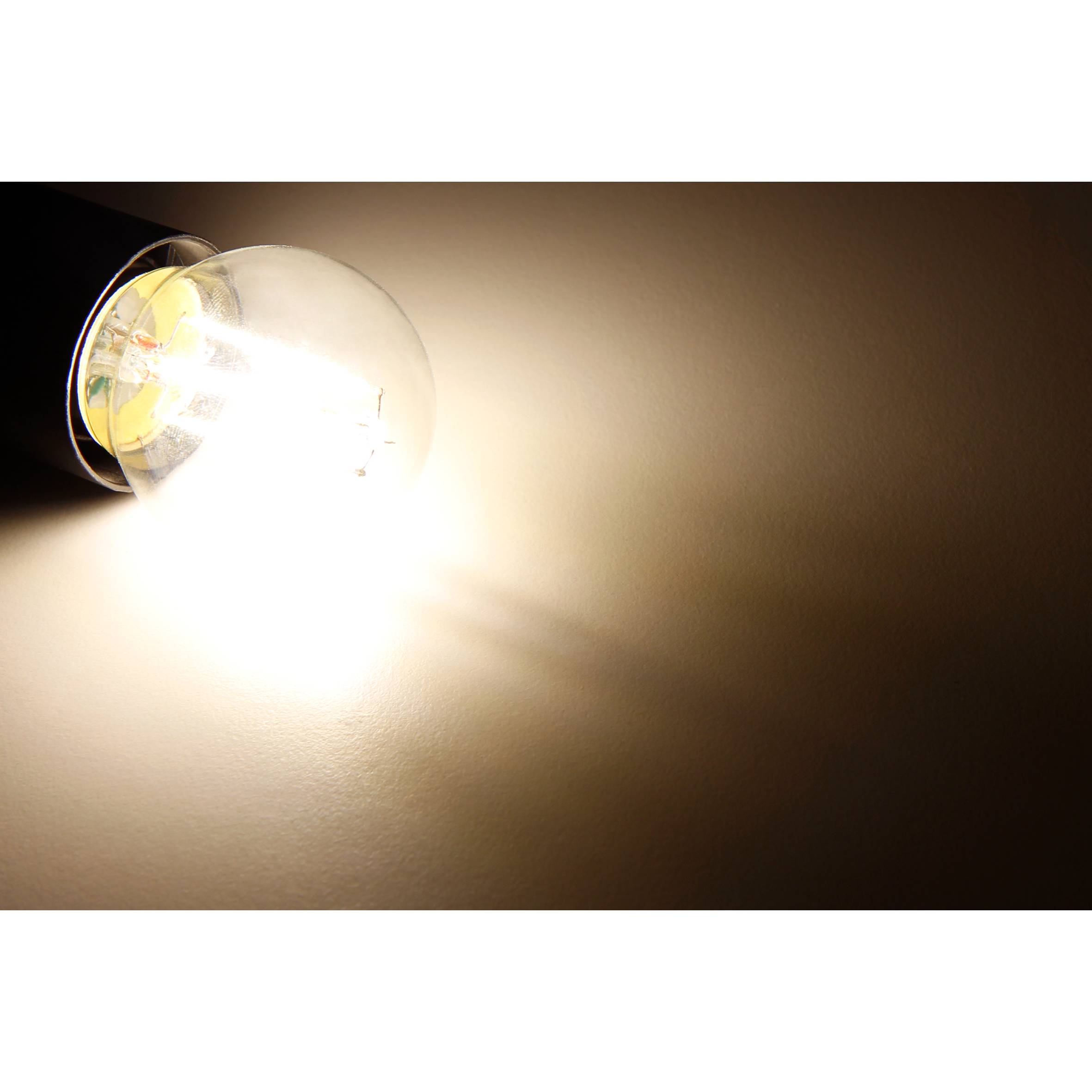 LED Filament Tropfenlampe McShine "Filed", E27, 4W, 490lm, warmweiß, klar